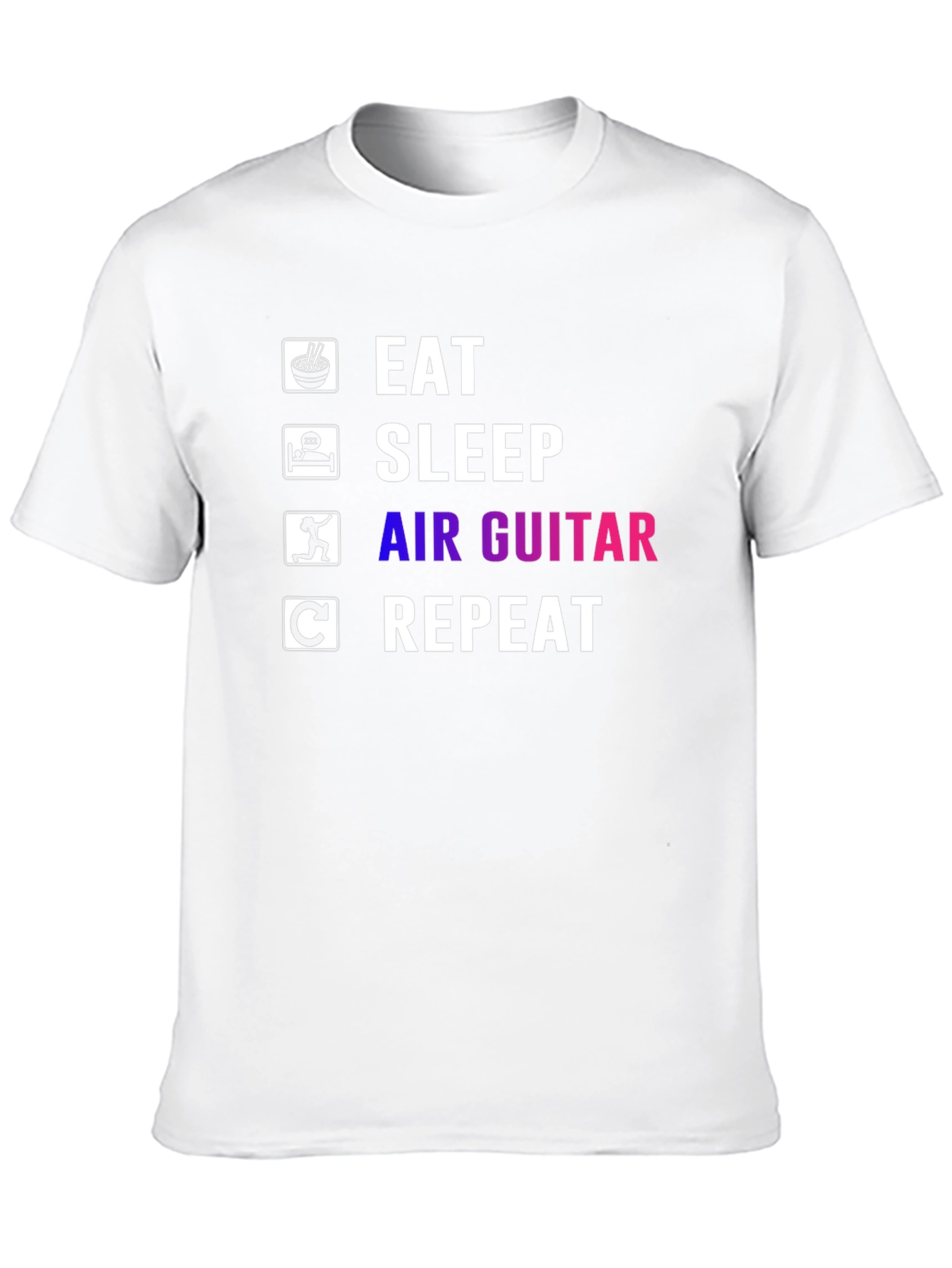 Eat Sleep Air Guitar Repeat T-Shirt