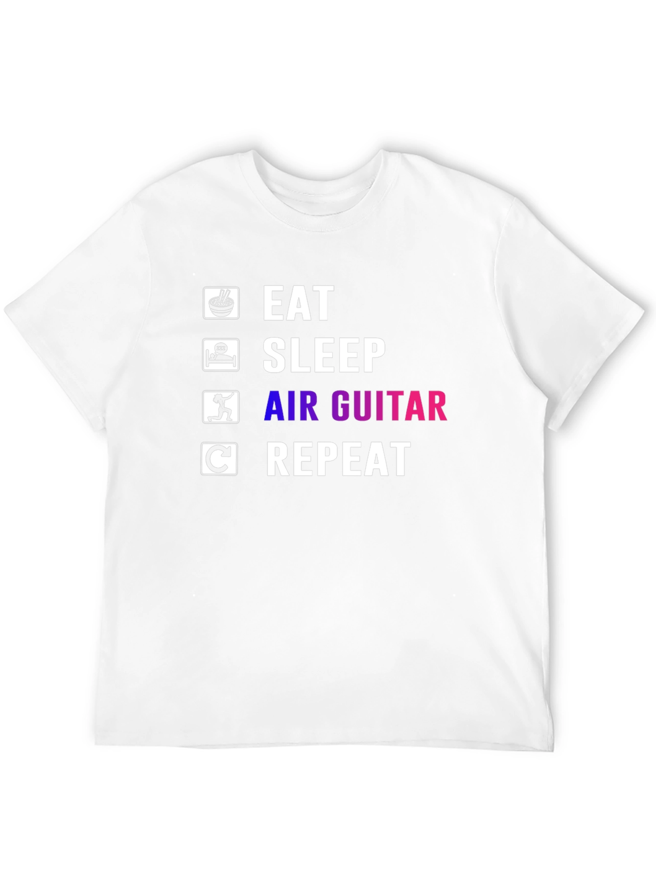 Eat Sleep Air Guitar Repeat T-Shirt
