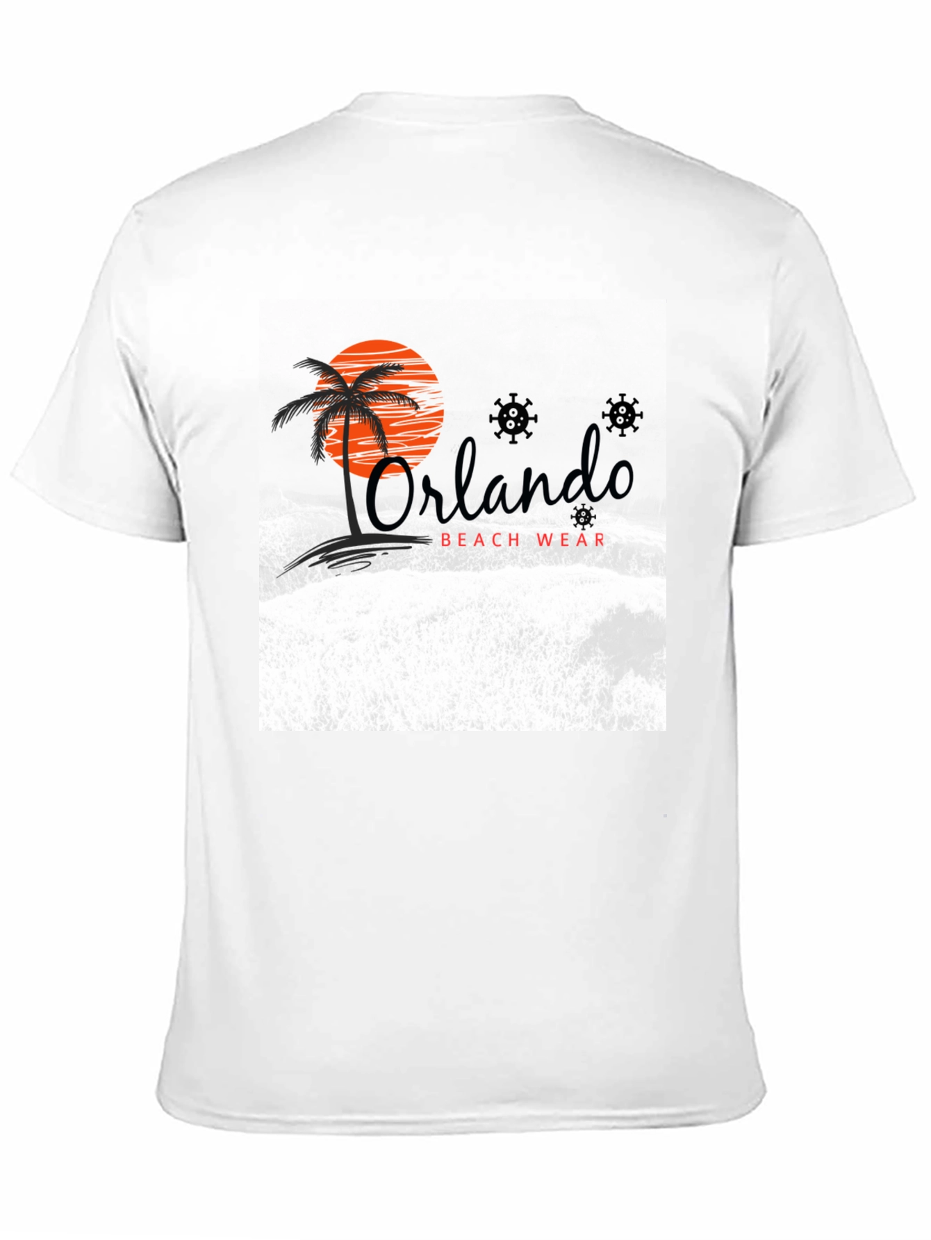 Orlando Beach Wear Graphic Tee - Black