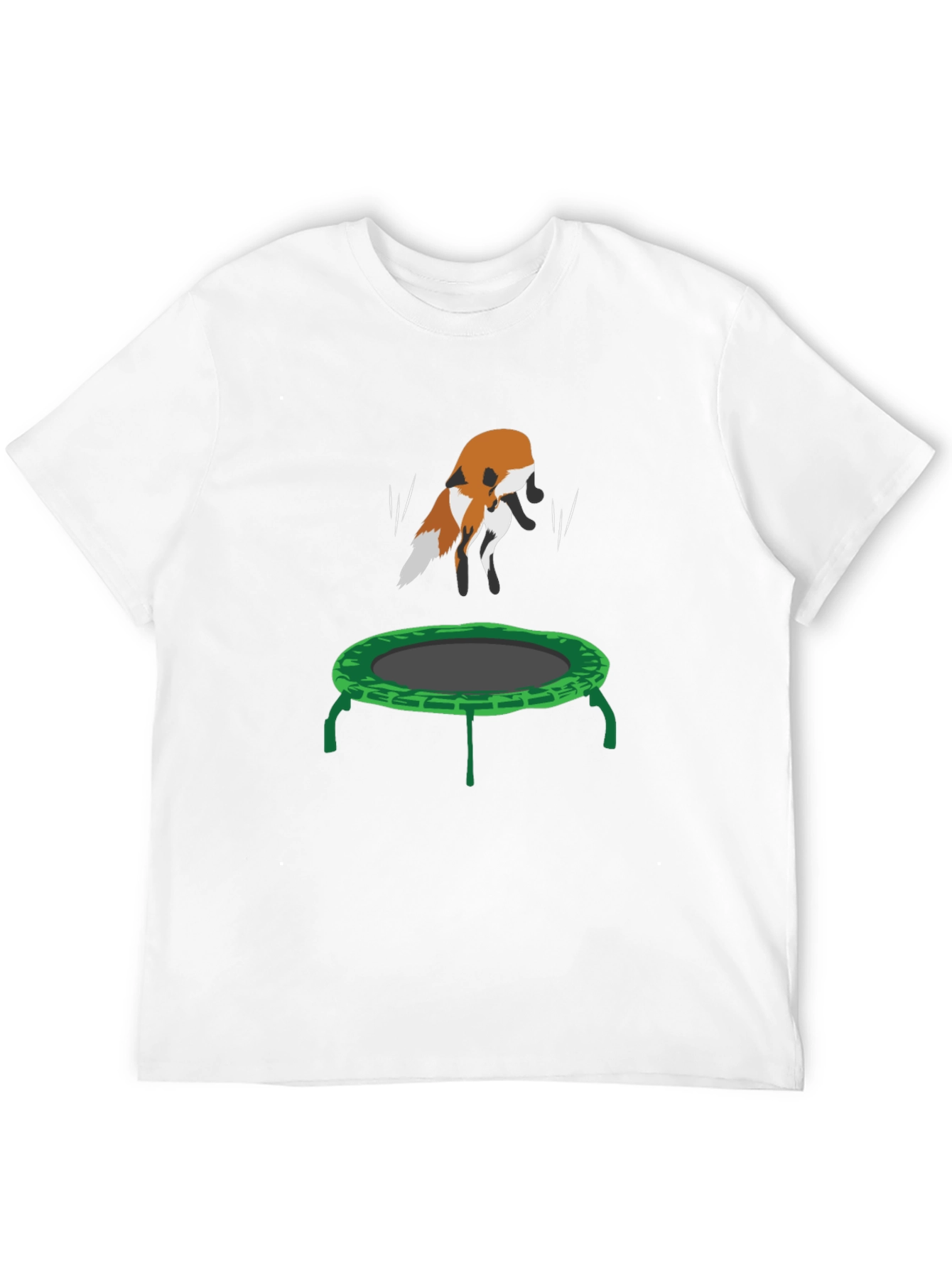 Fox Trampoline Graphic Tee - Fun Animal Design!