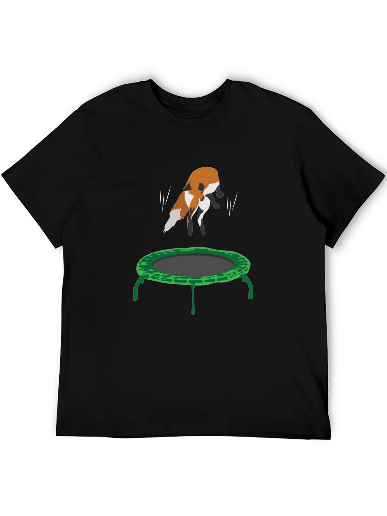 Fox Trampoline Graphic Tee - Fun Animal Design!