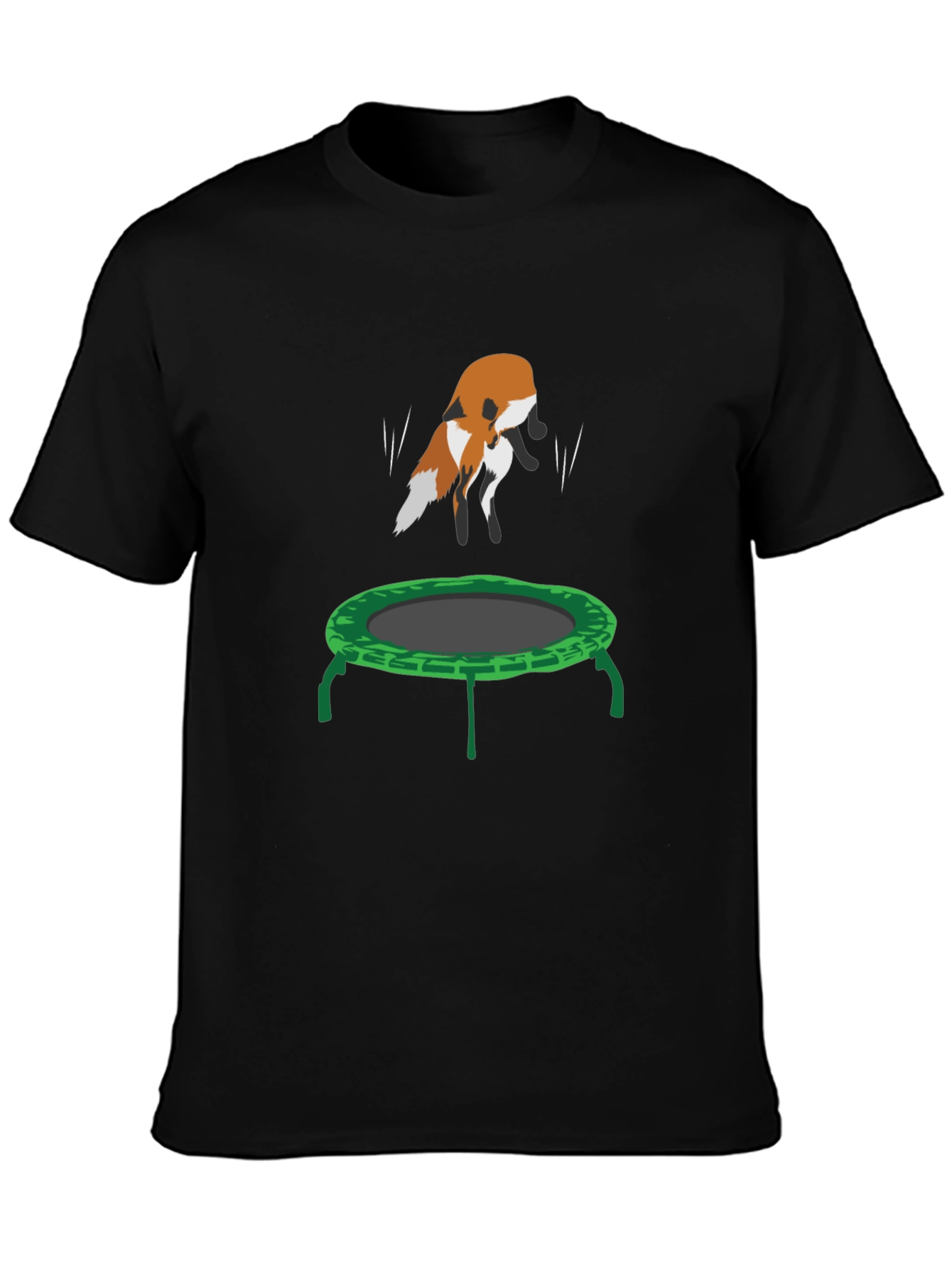 Fox Trampoline Graphic Tee - Fun Animal Design!
