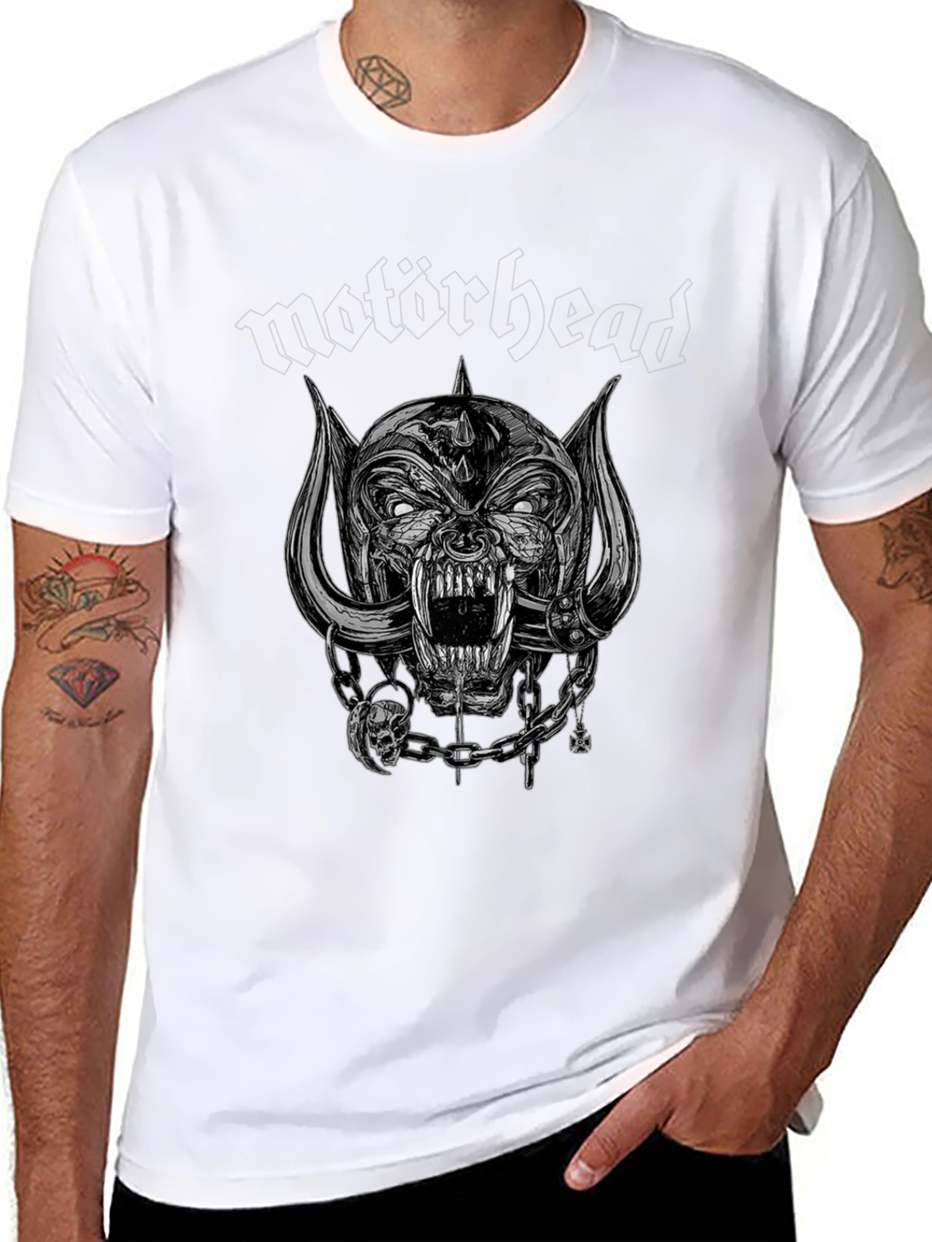 Motörhead Graphic Print T-Shirt - Classic Rock Tee