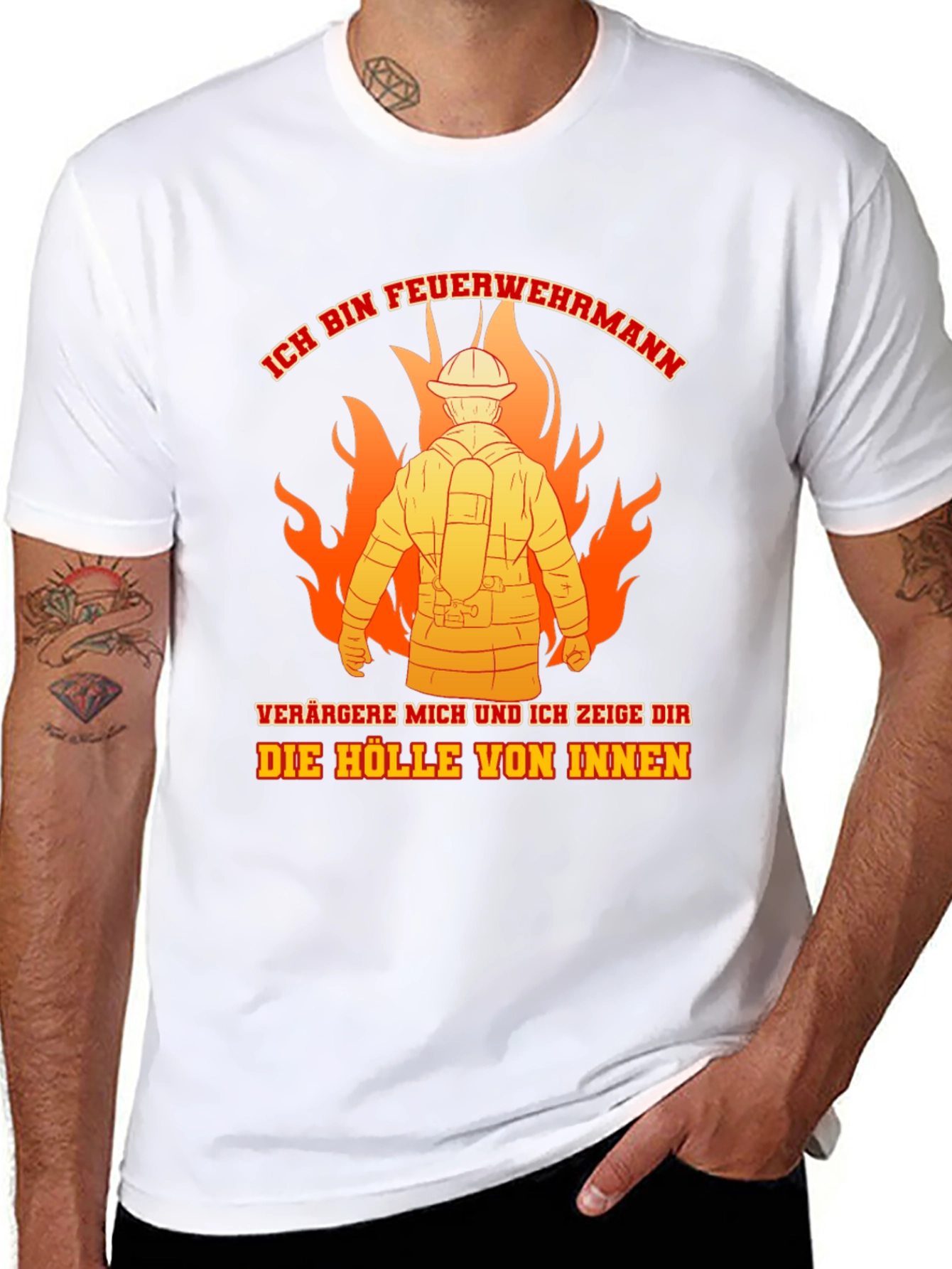 Firefighter T-Shirt: Ich Bin Feuerwehrmann