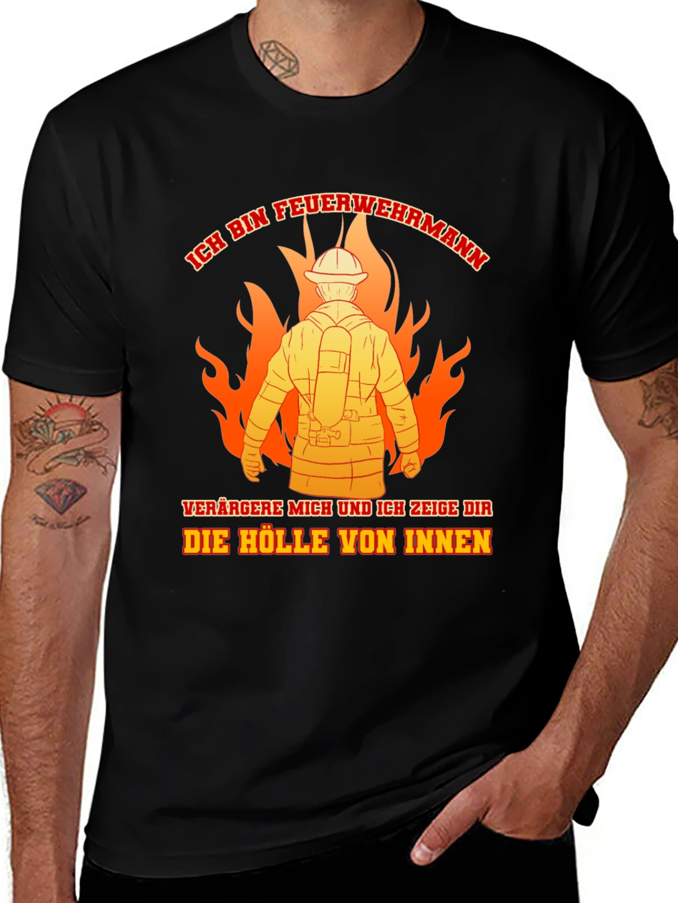 Firefighter T-Shirt: Ich Bin Feuerwehrmann