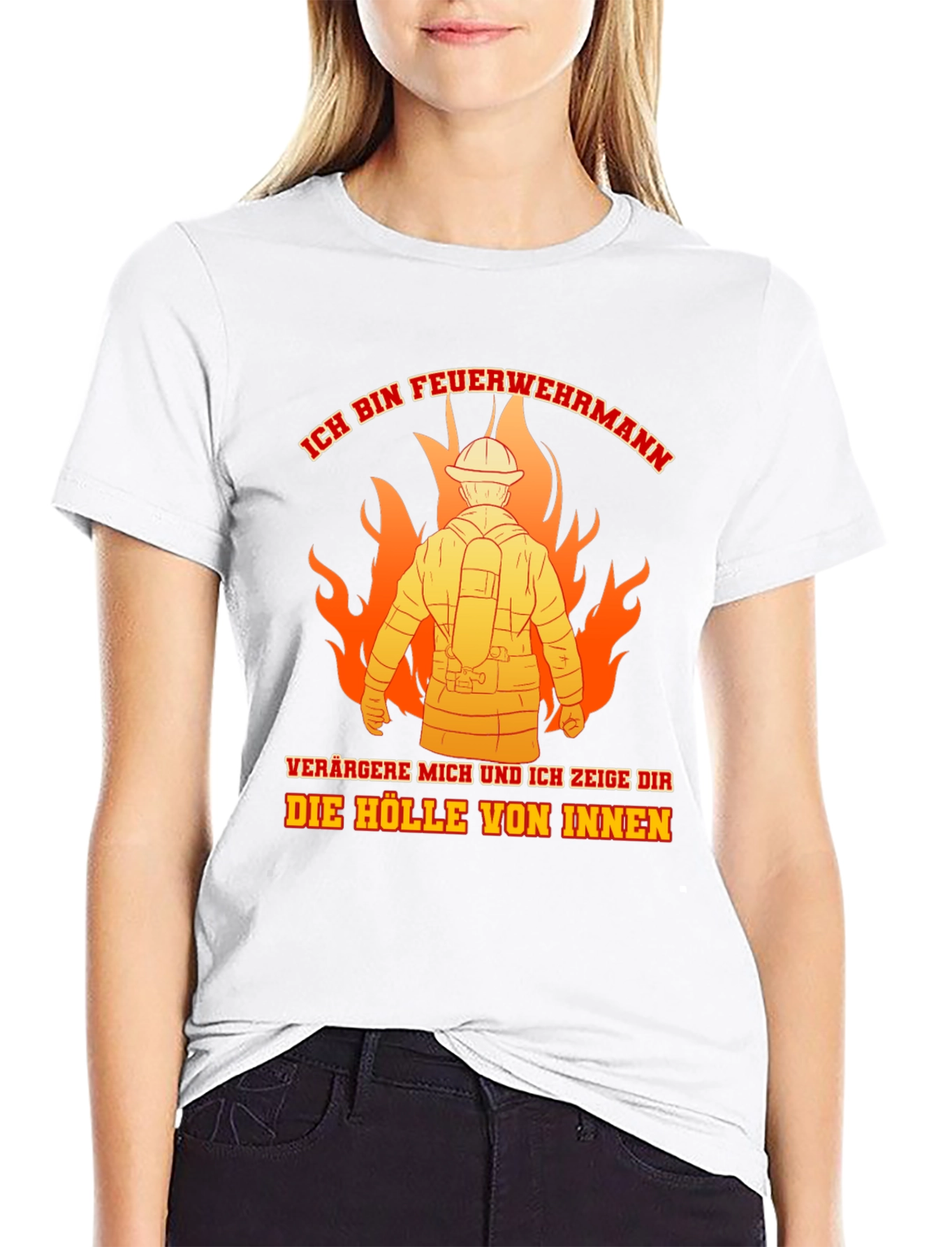 Firefighter T-Shirt: Ich Bin Feuerwehrmann