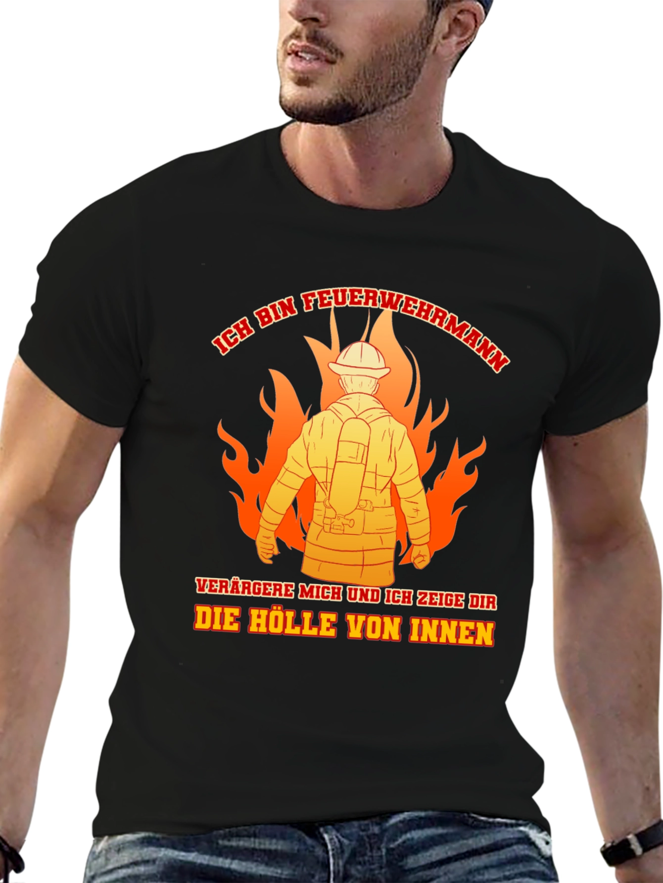 Firefighter T-Shirt: Ich Bin Feuerwehrmann