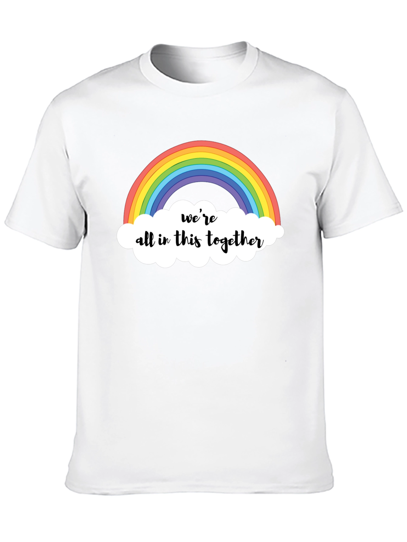 Rainbow Were All In This Together Graphic Tee