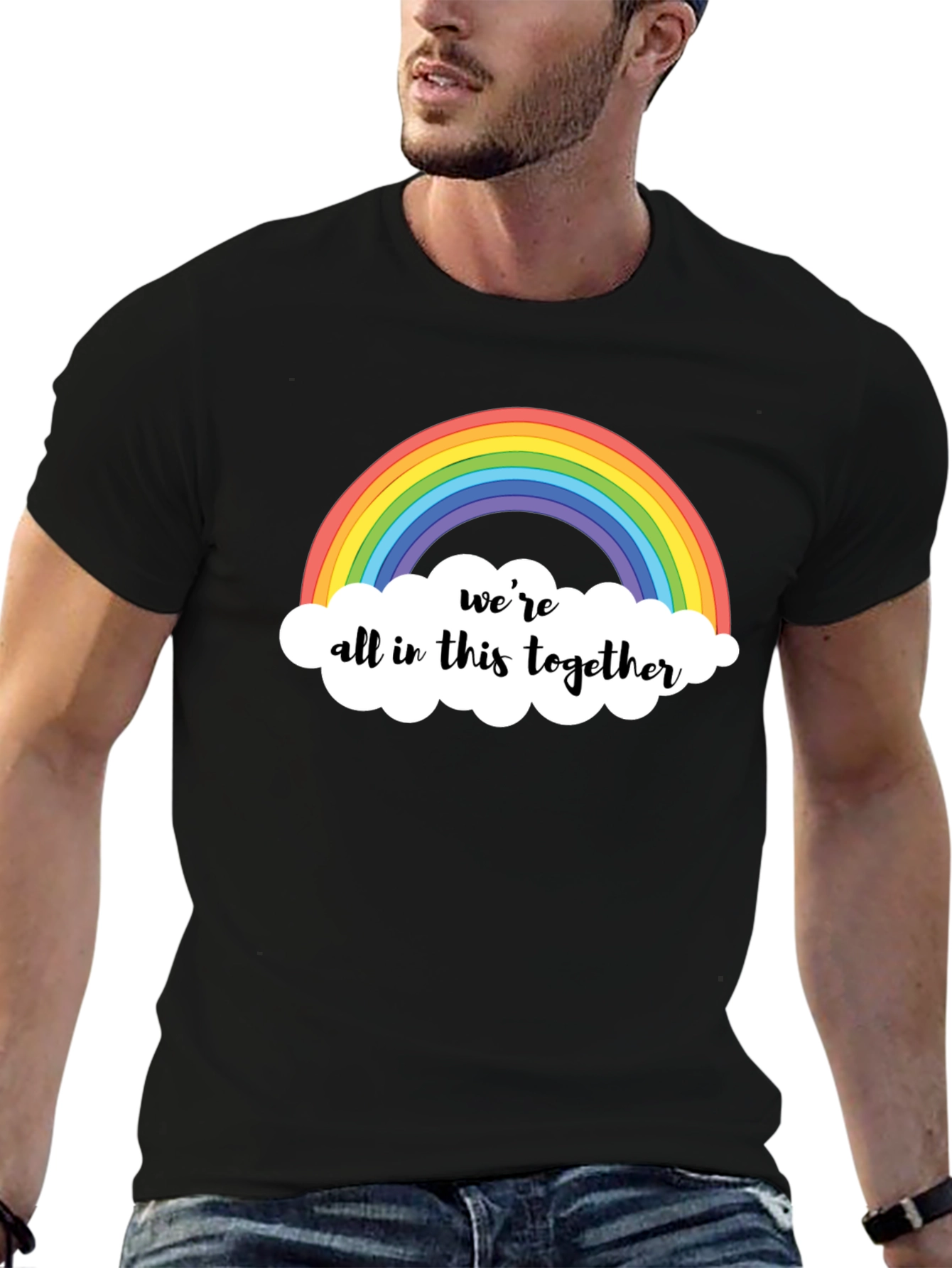 Rainbow Were All In This Together Graphic Tee