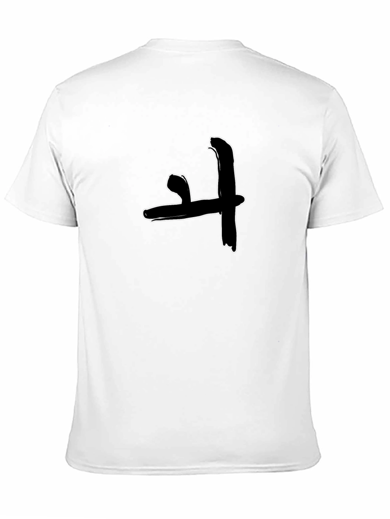 Minimalist Graphic Tee - Black Cotton T-Shirt