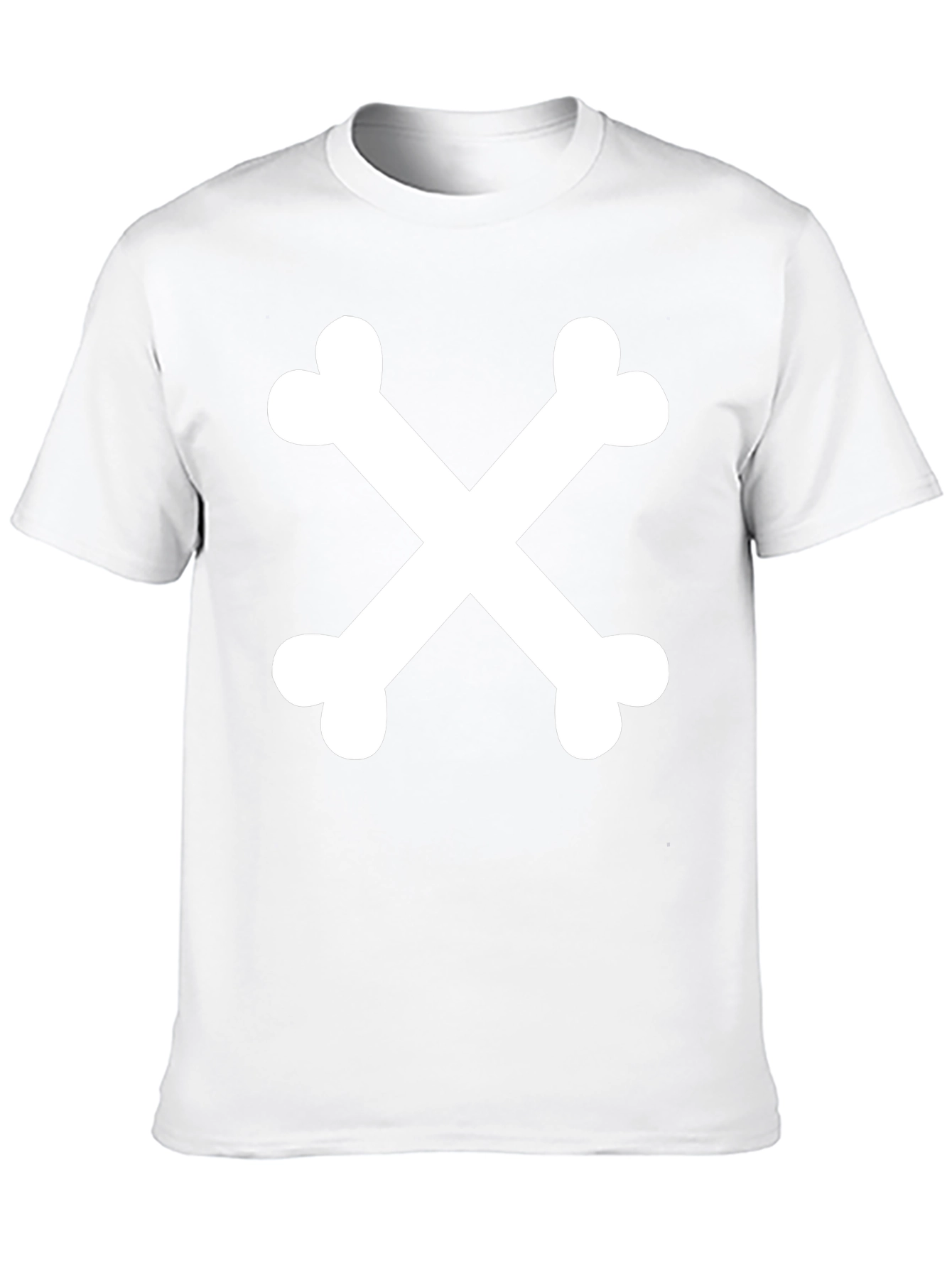 Bone Cross Graphic T-Shirt - Black