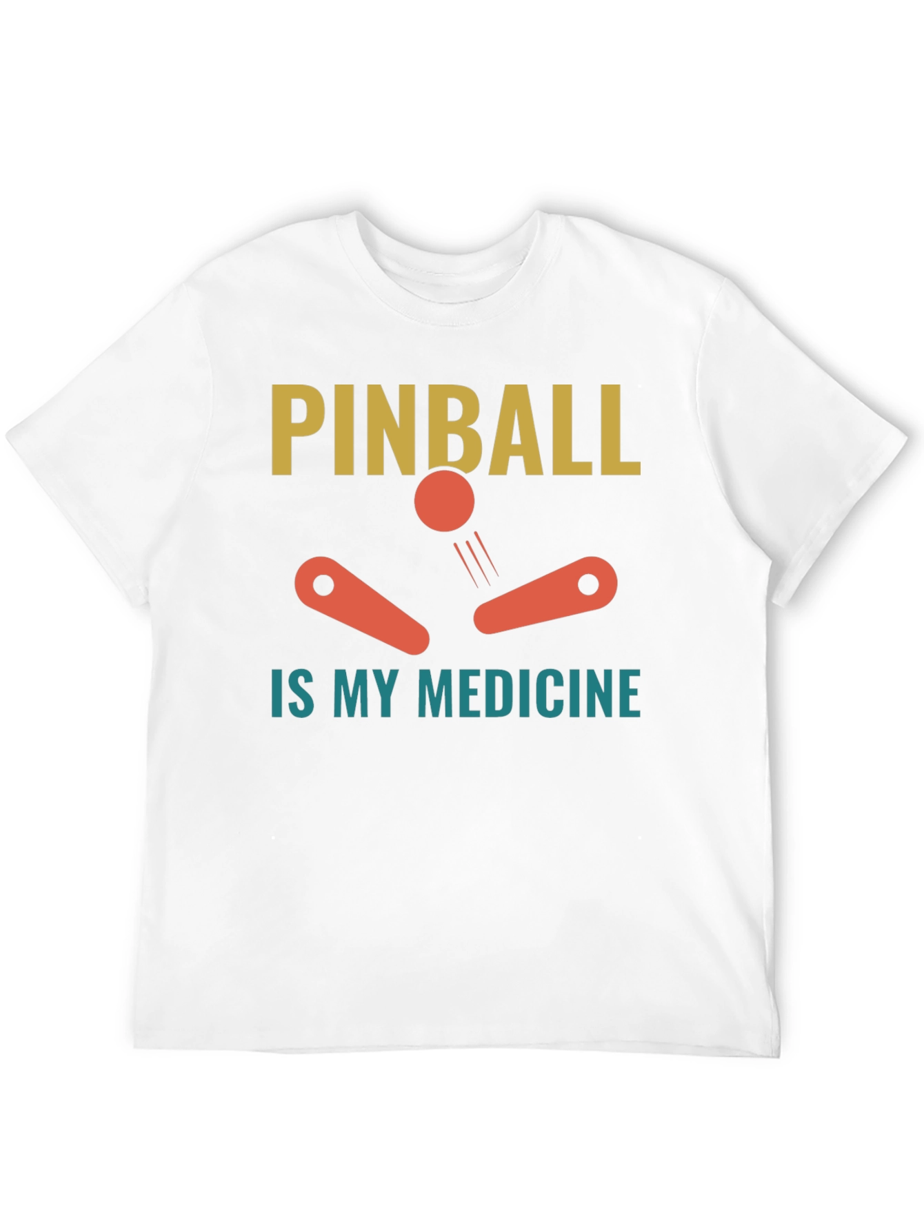 Pinball is My Medicine Black T-Shirt
