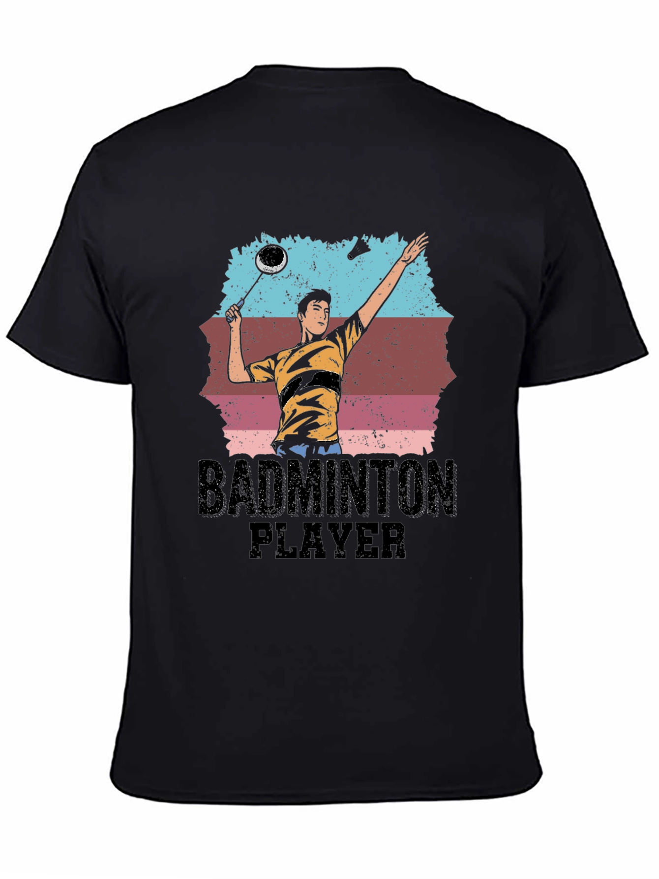Badminton Player Graphic Tee - Sporty Unisex T-Shirt