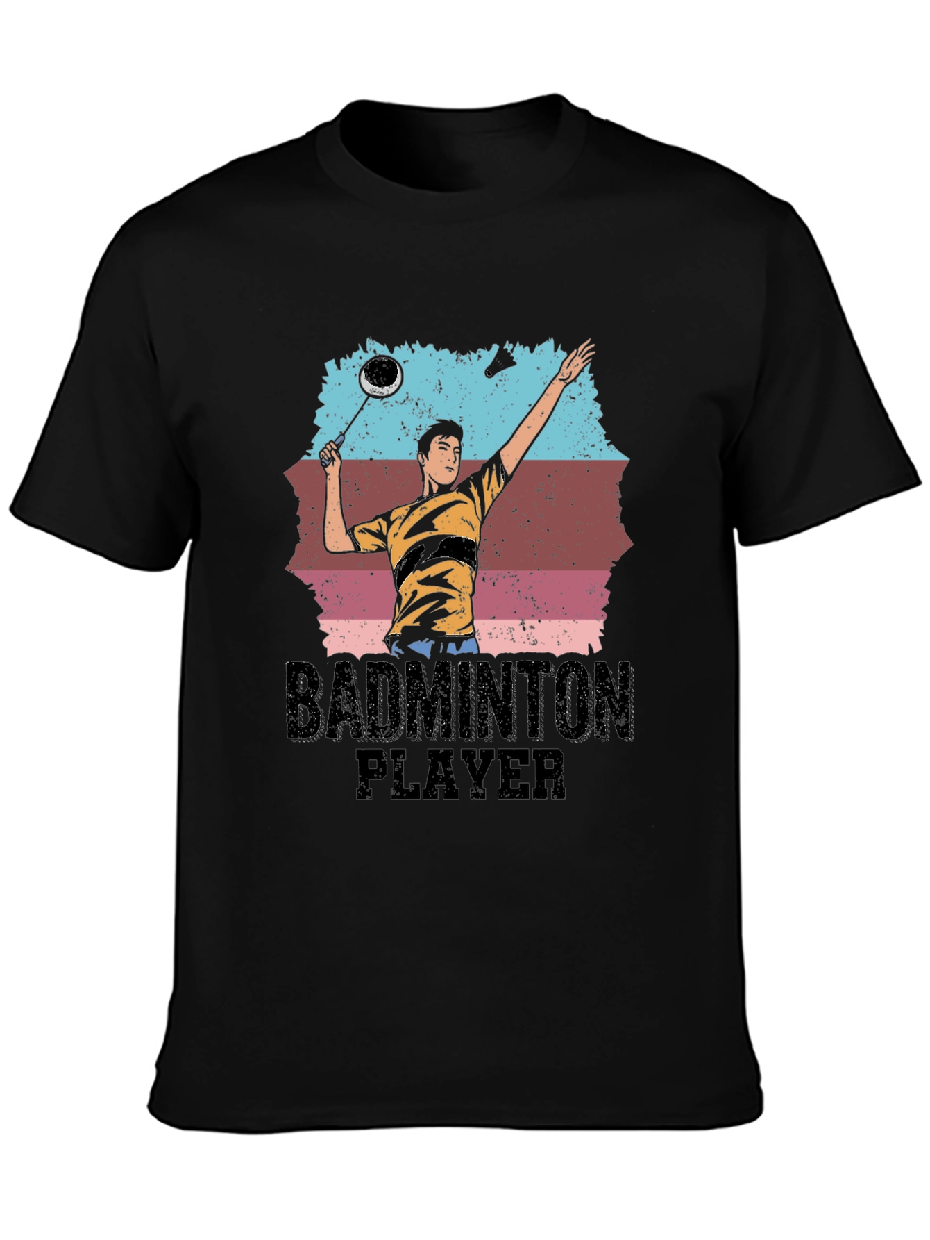 Badminton Player Graphic Tee - Sporty Unisex T-Shirt