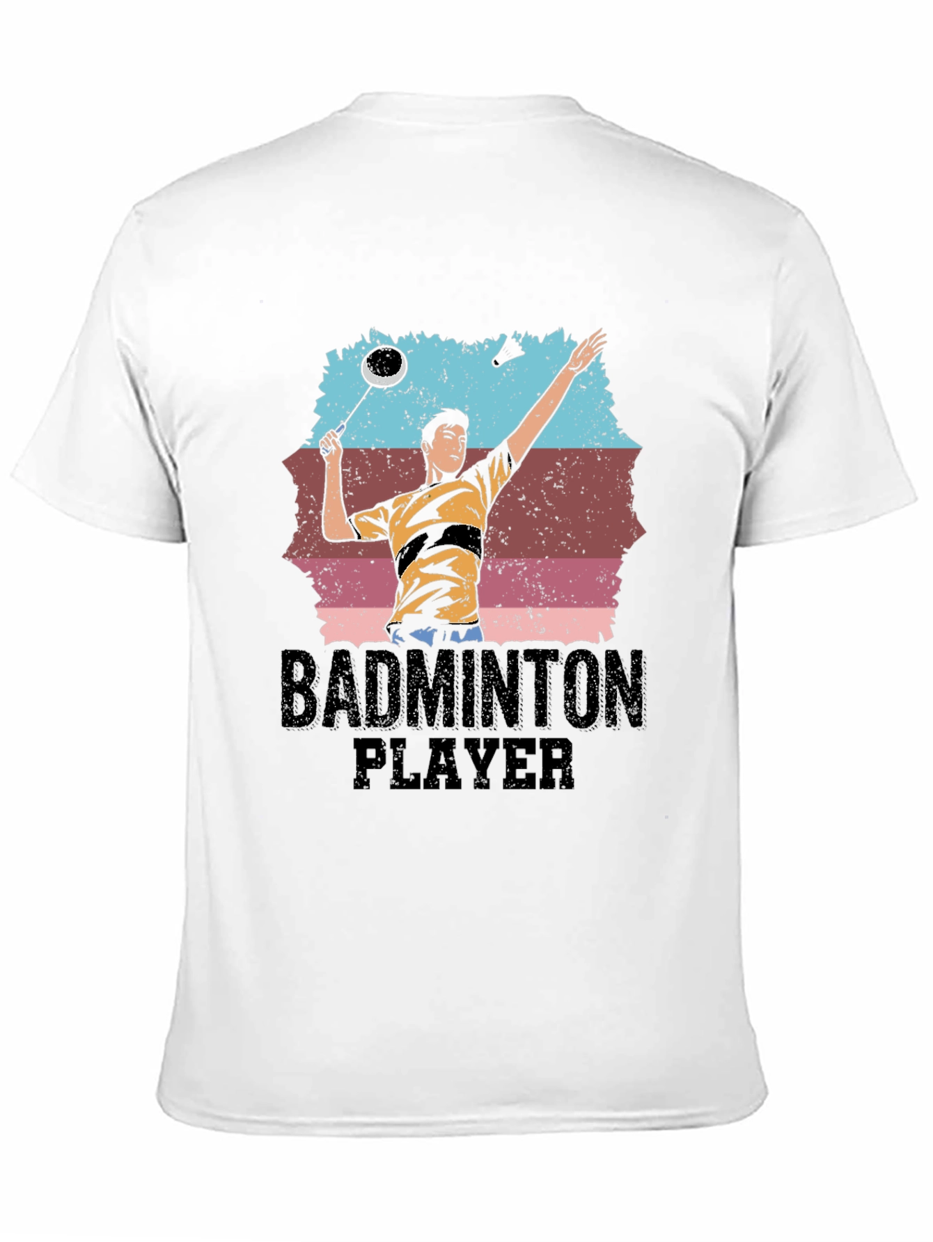 Badminton Player Graphic Tee - Sporty Unisex T-Shirt