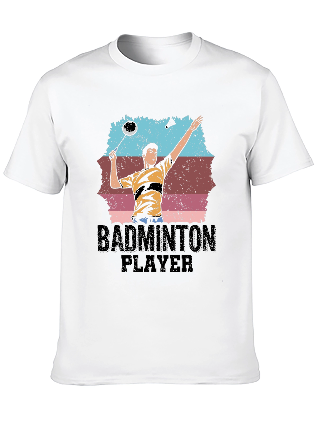 Badminton Player Graphic Tee - Sporty Unisex T-Shirt