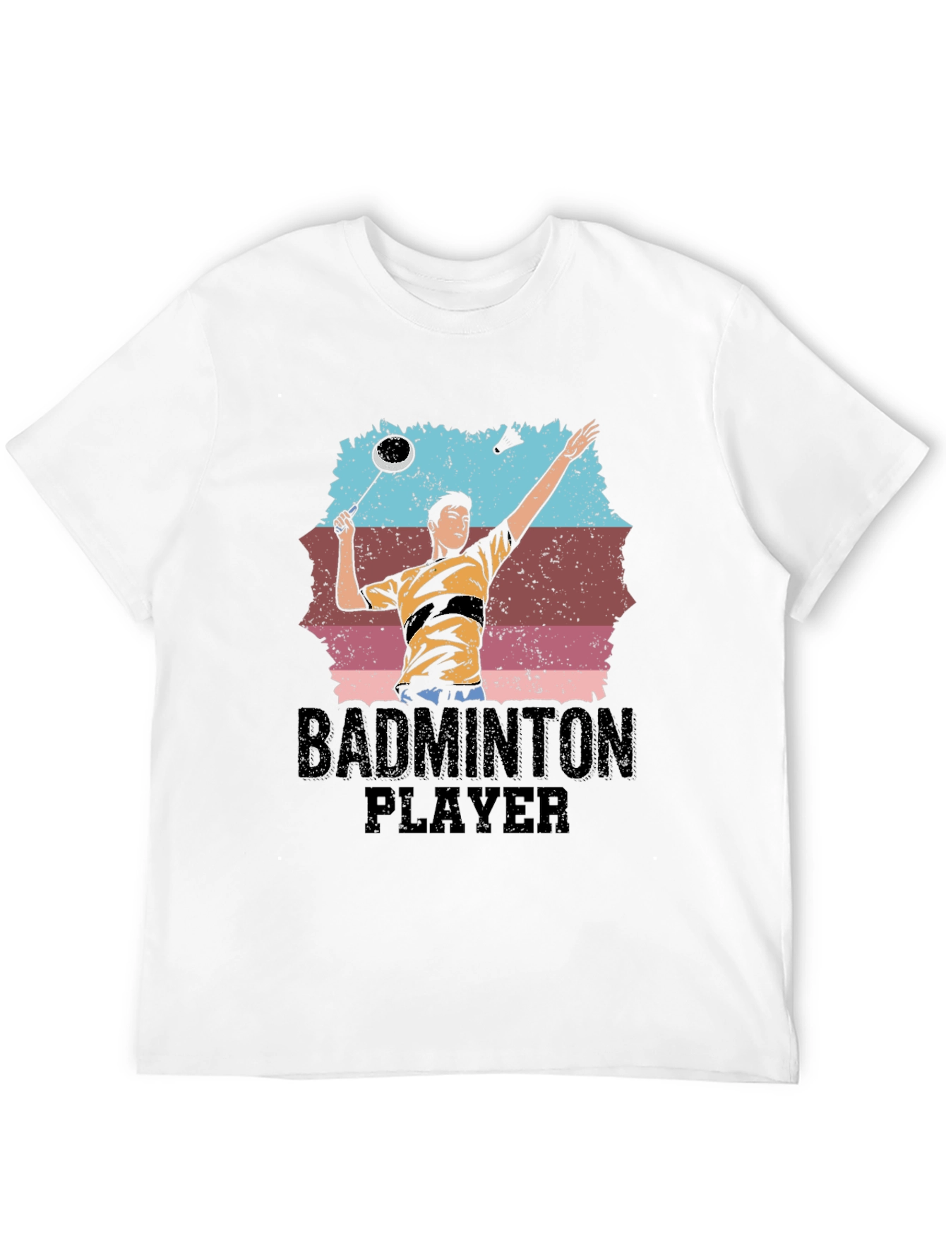 Badminton Player Graphic Tee - Sporty Unisex T-Shirt