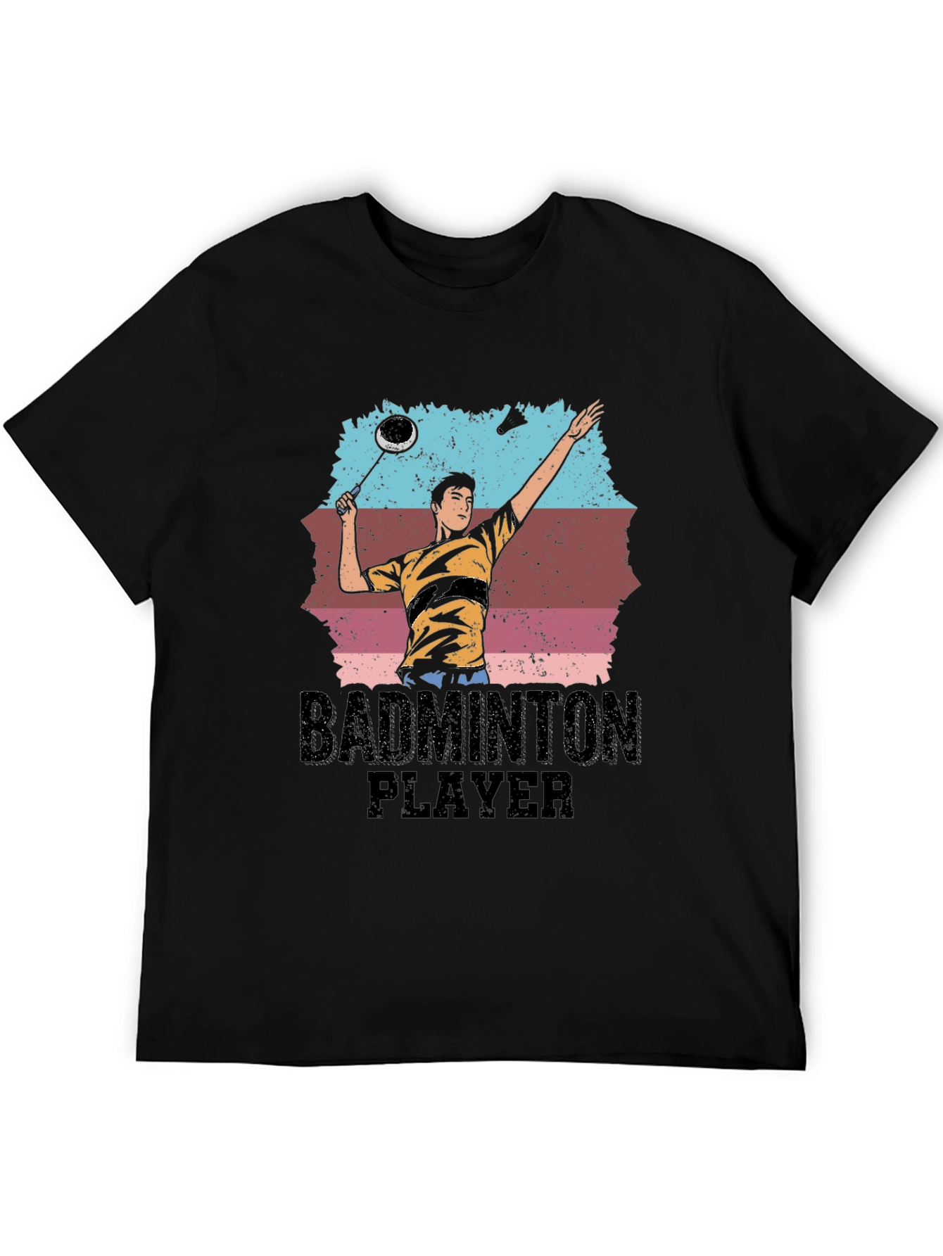 Badminton Player Graphic Tee - Sporty Unisex T-Shirt
