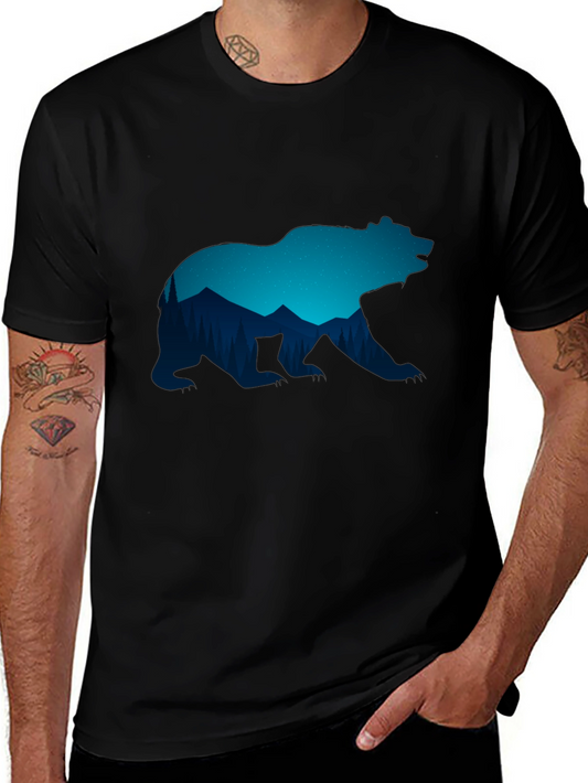 Bear Silhouette Graphic T-Shirt