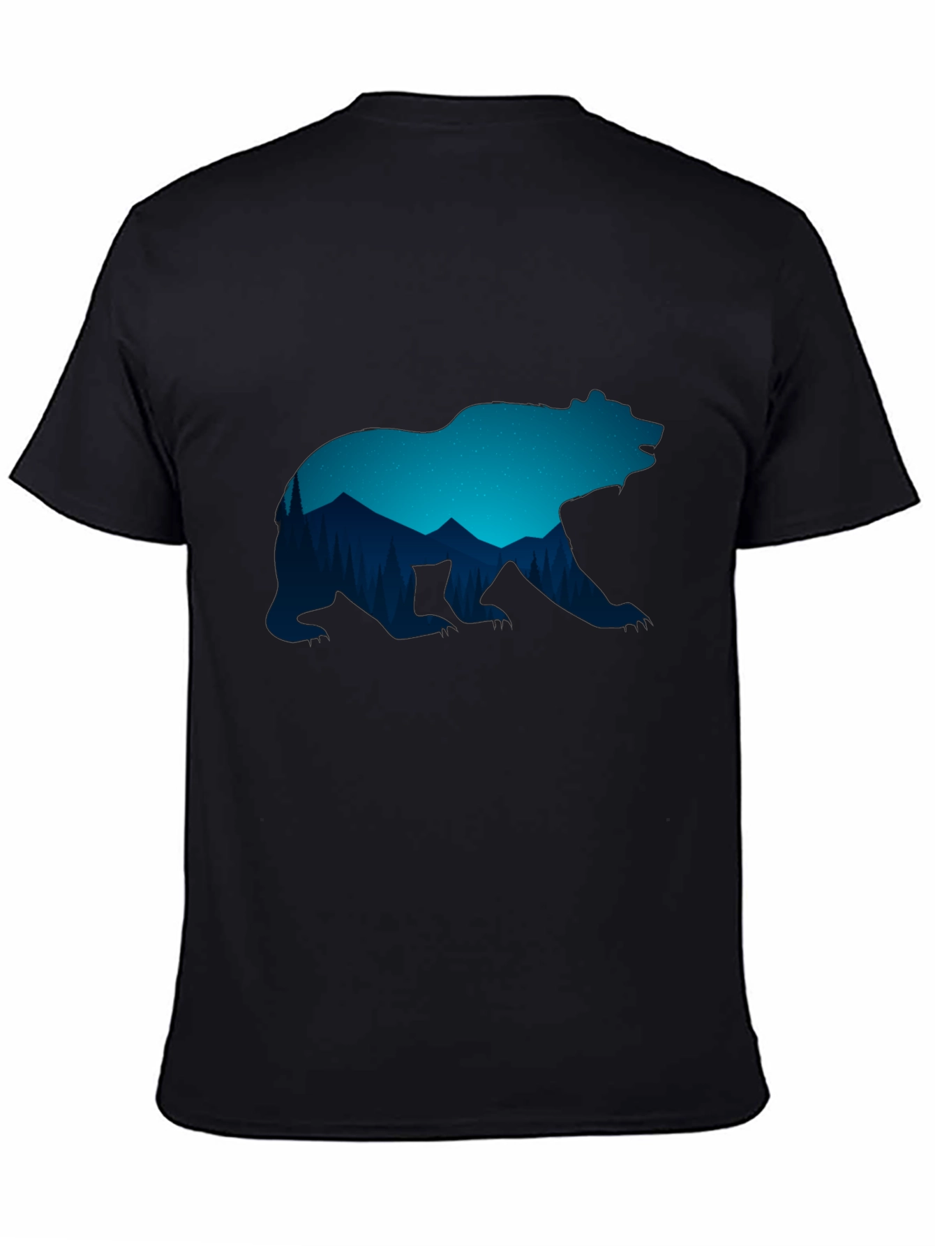 Bear Silhouette Graphic T-Shirt