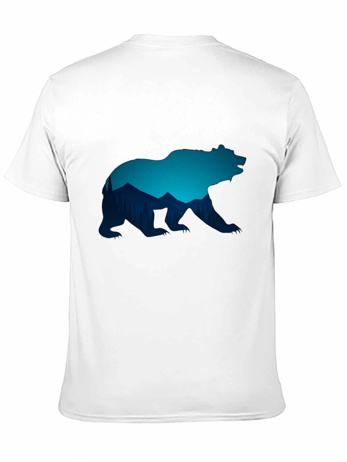 Bear Silhouette Graphic T-Shirt