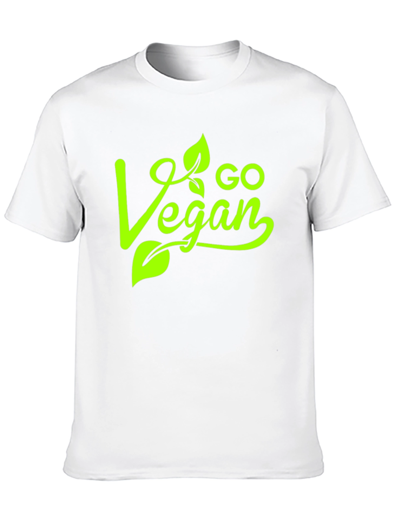 Go Vegan Graphic Tee - Stylish Black T-Shirt