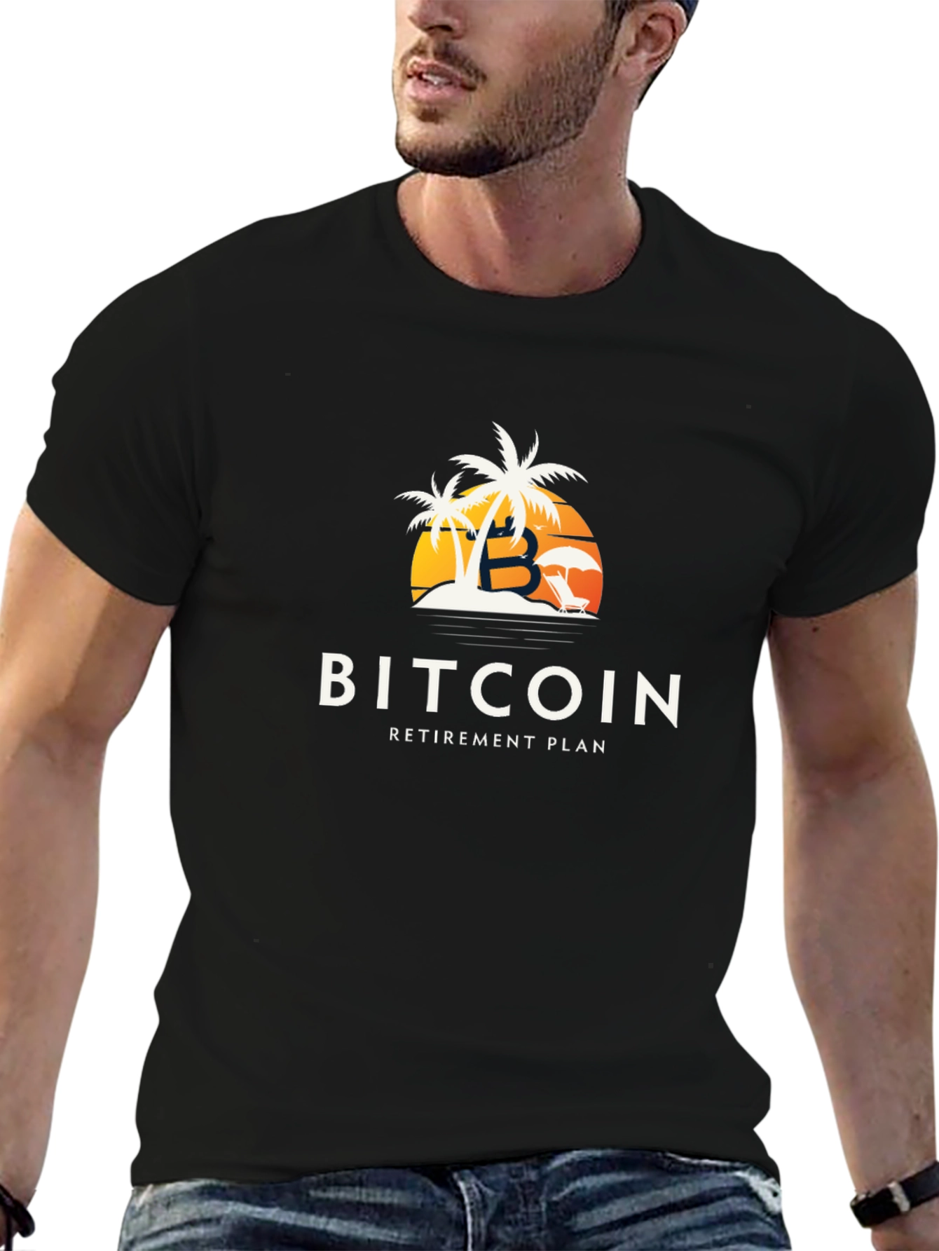 Bitcoin Retirement Plan Black T-Shirt