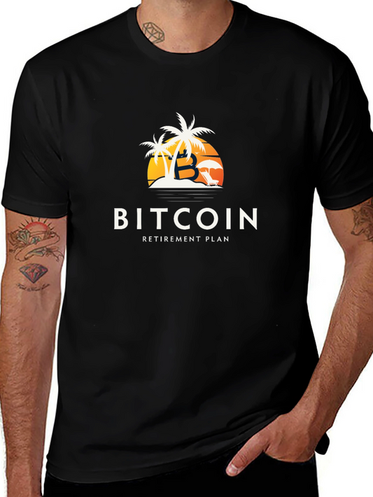 Bitcoin Retirement Plan Black T-Shirt