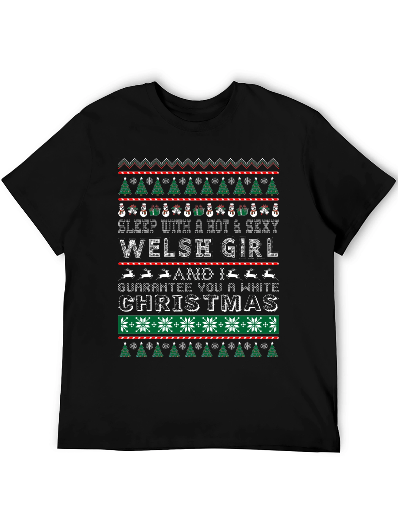 Welsh Girl Christmas Graphic Tee