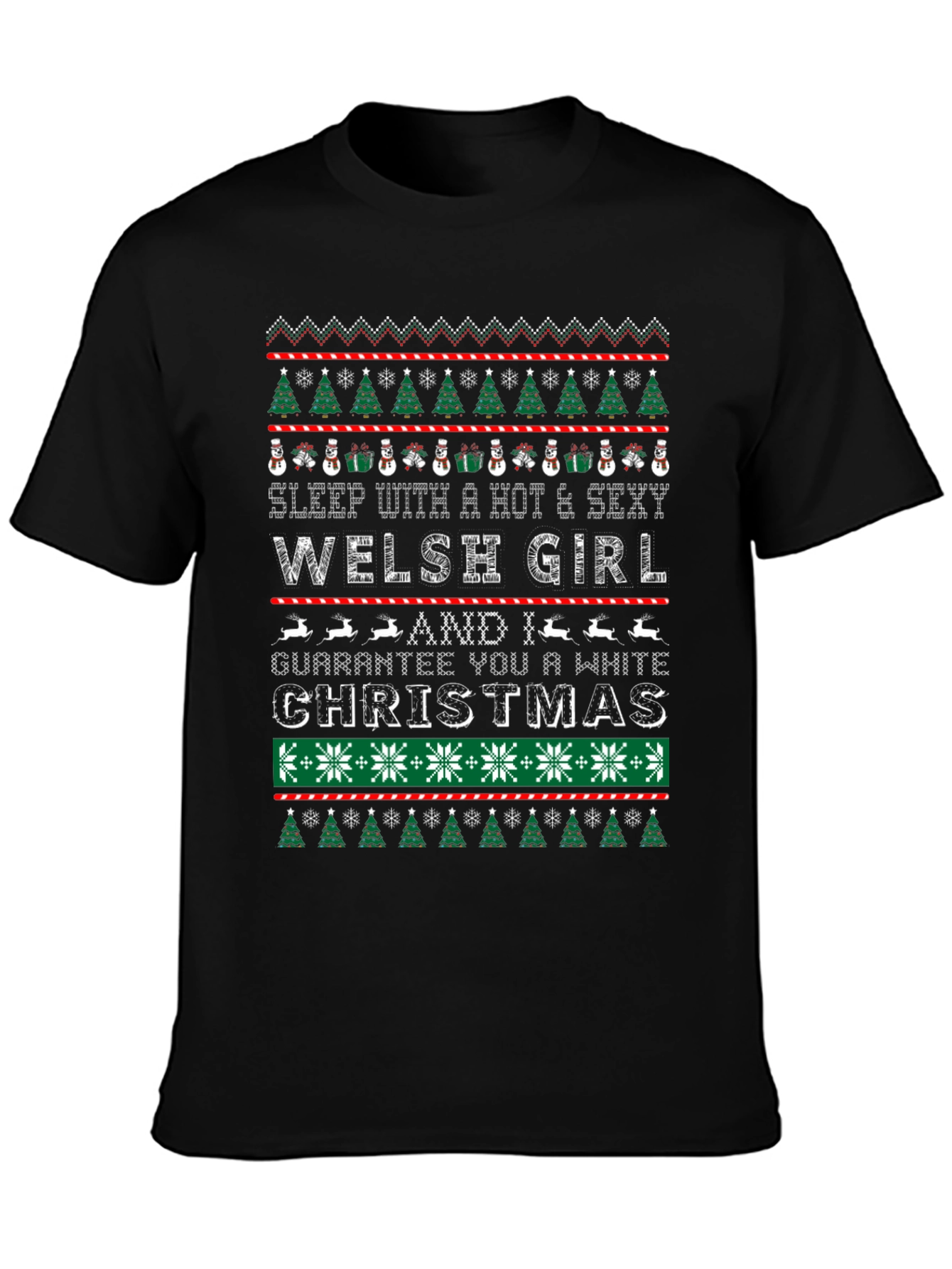 Welsh Girl Christmas Graphic Tee