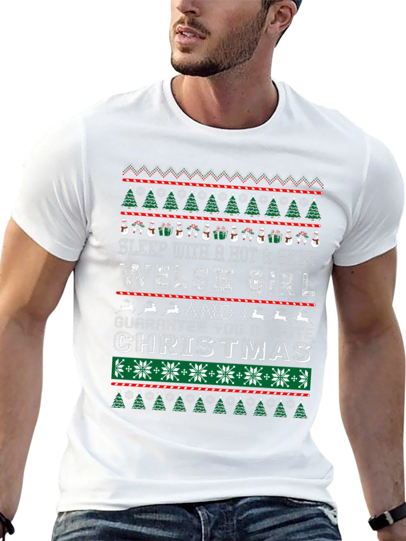 Welsh Girl Christmas Graphic Tee
