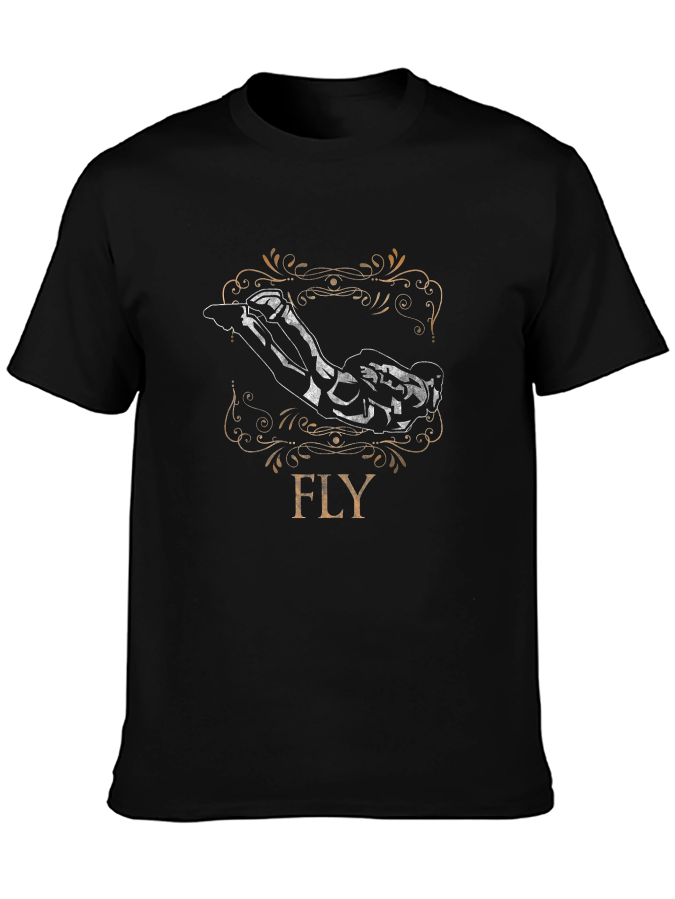 Fly Graphic Black T-Shirt