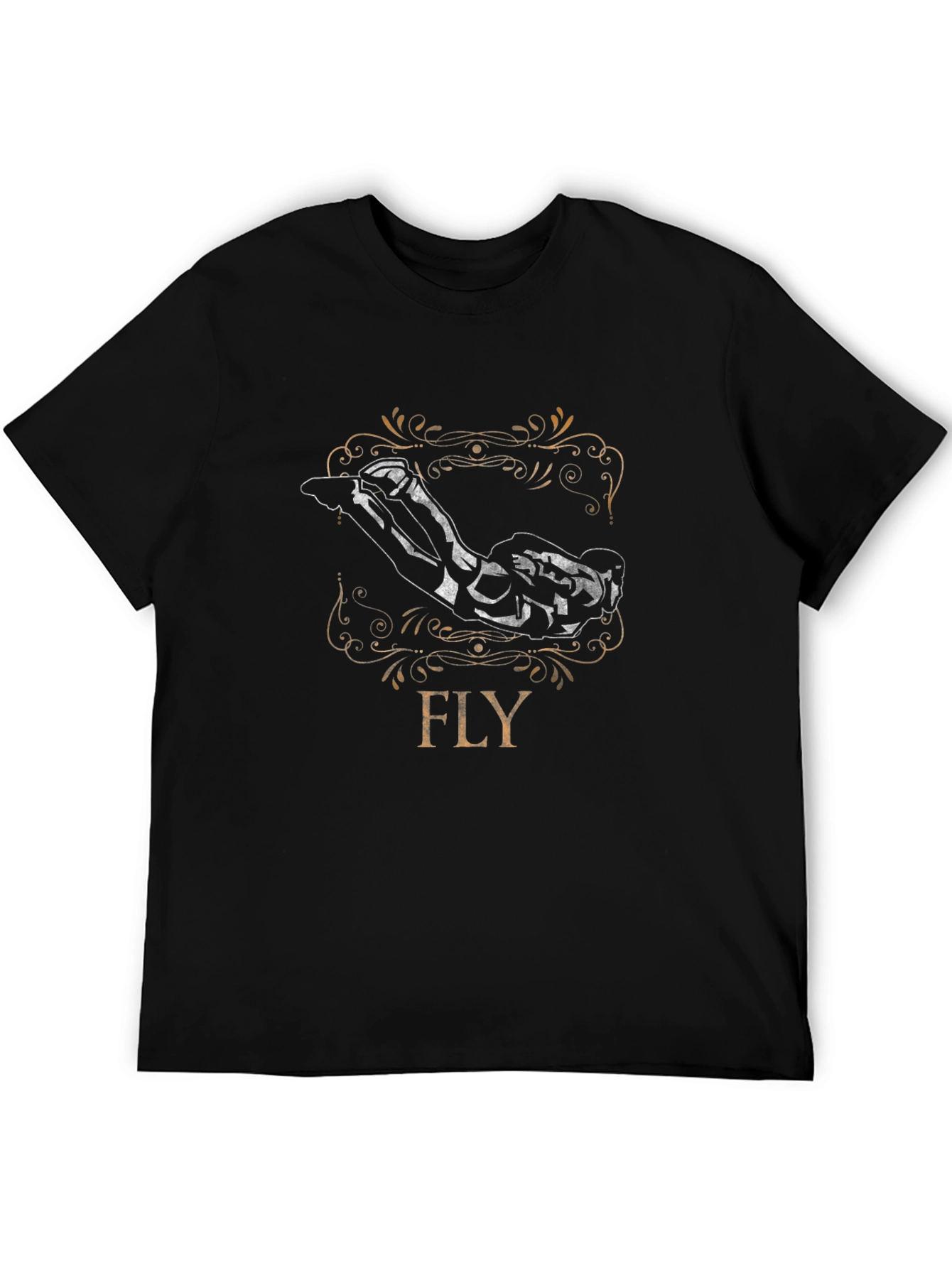 Fly Graphic Black T-Shirt