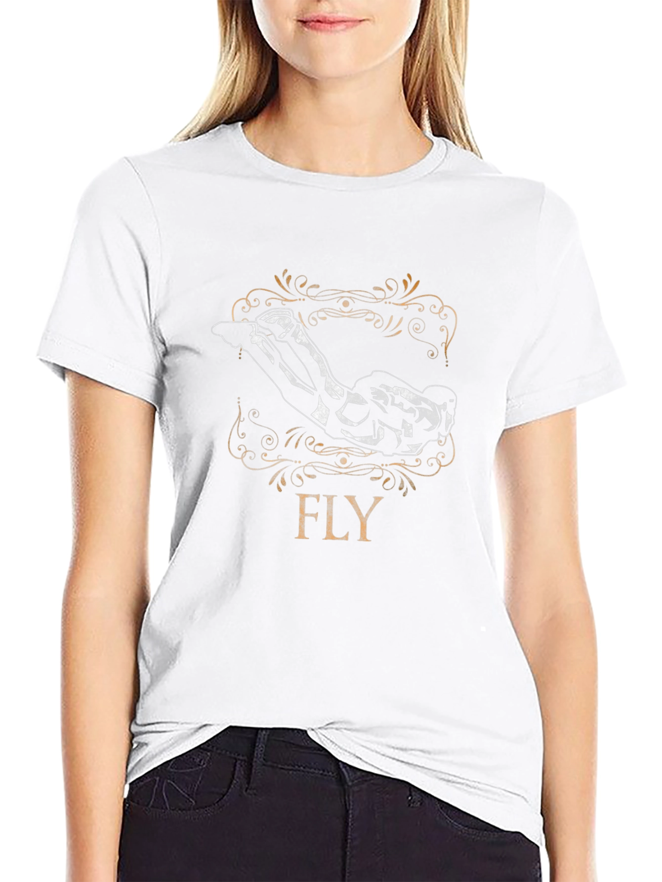 Fly Graphic Black T-Shirt