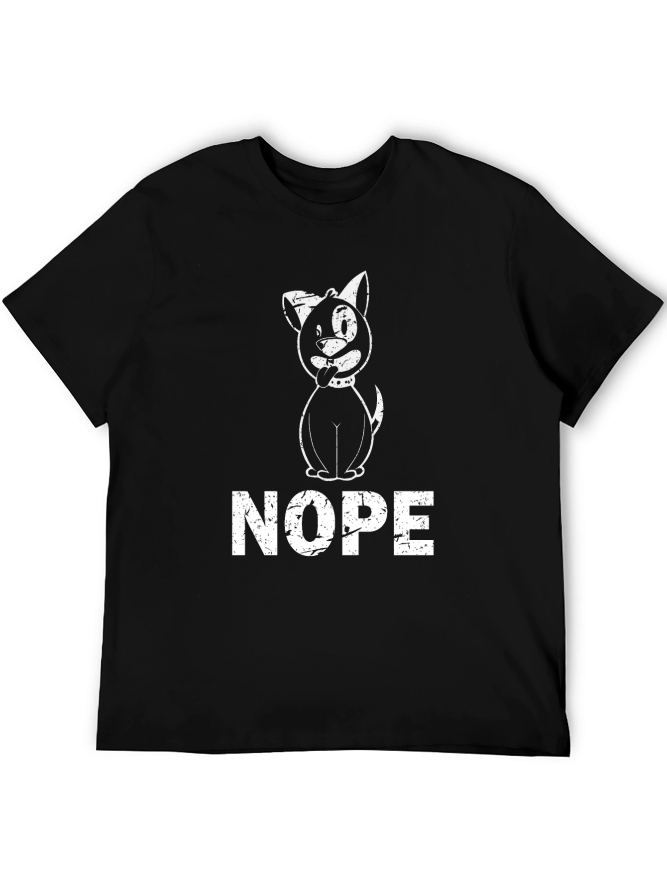 Nope Dog T-Shirt - Funny Graphic Tee