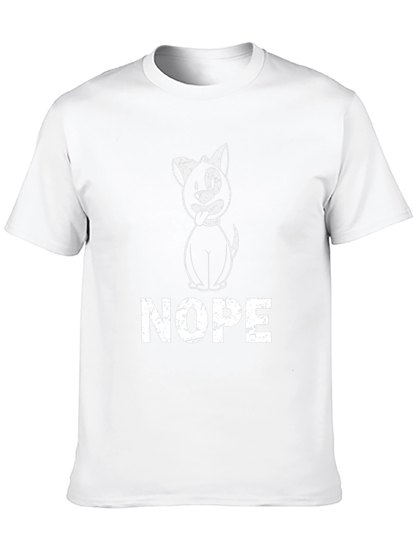 Nope Dog T-Shirt - Funny Graphic Tee