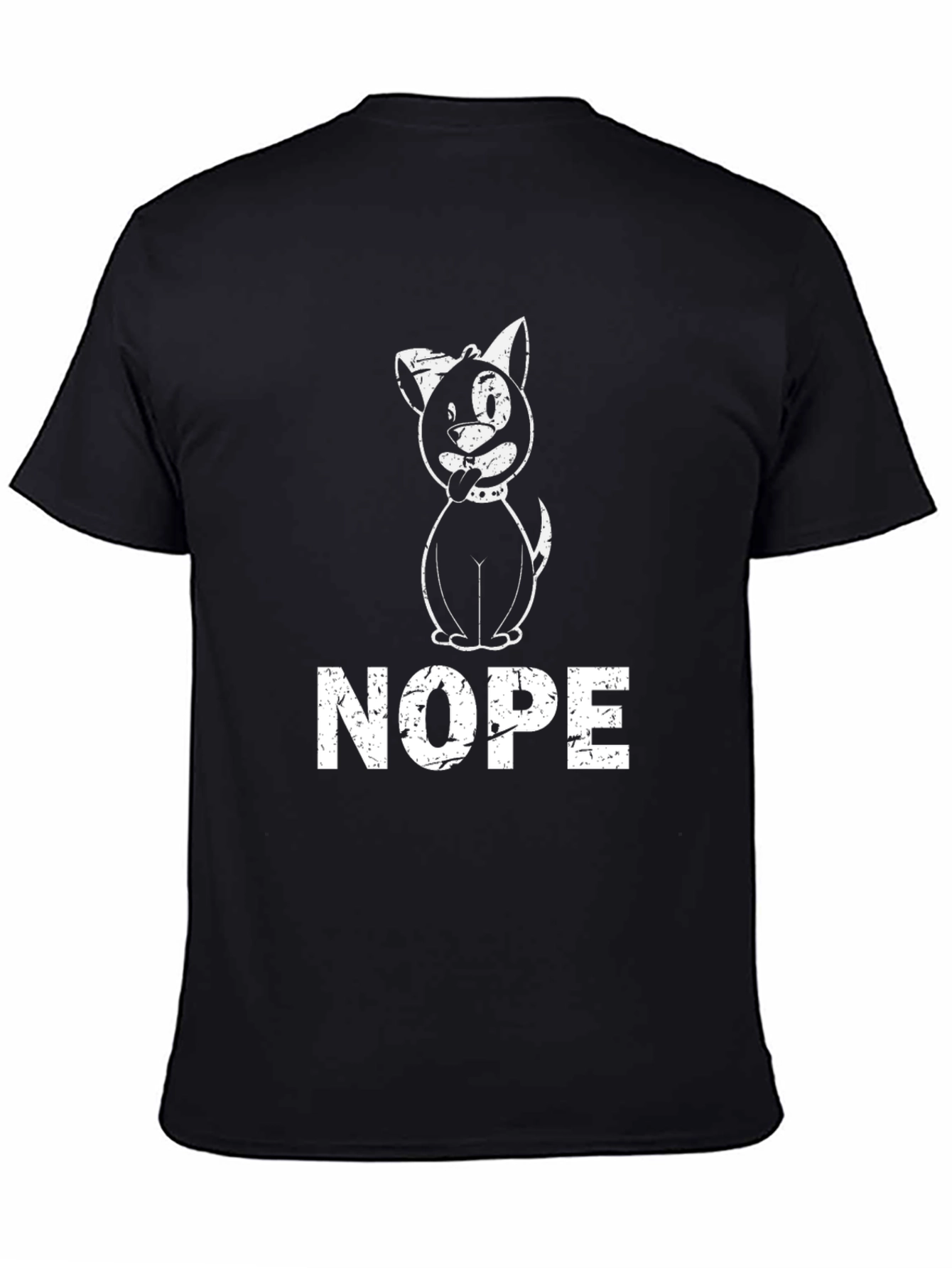 Nope Dog T-Shirt - Funny Graphic Tee