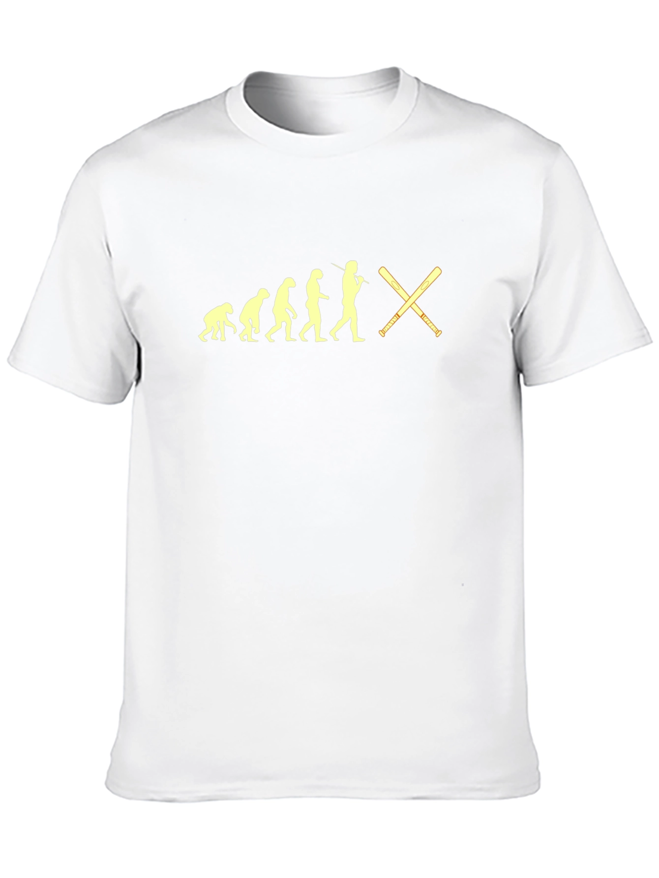 Evolution of Baseball Black Graphic Tee