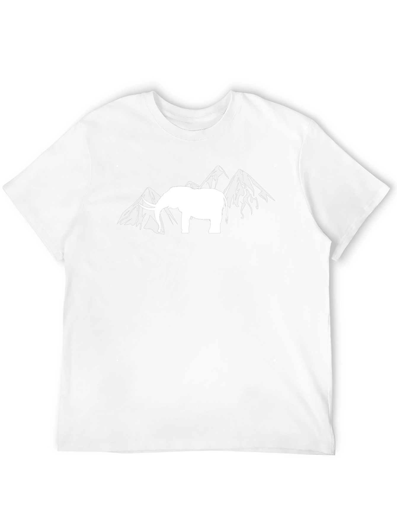 Elephant & Mountain Graphic Tee - Black