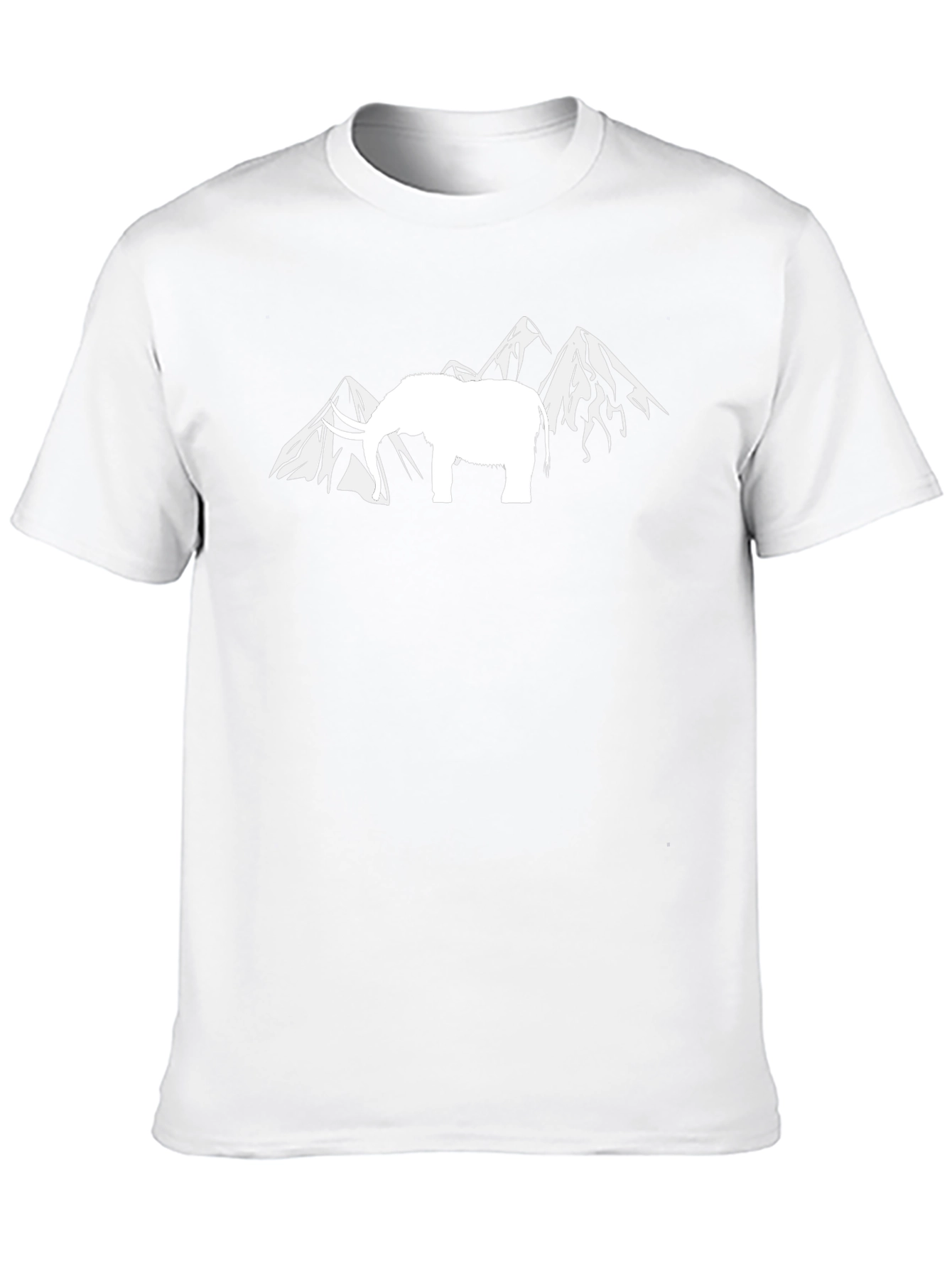 Elephant & Mountain Graphic Tee - Black