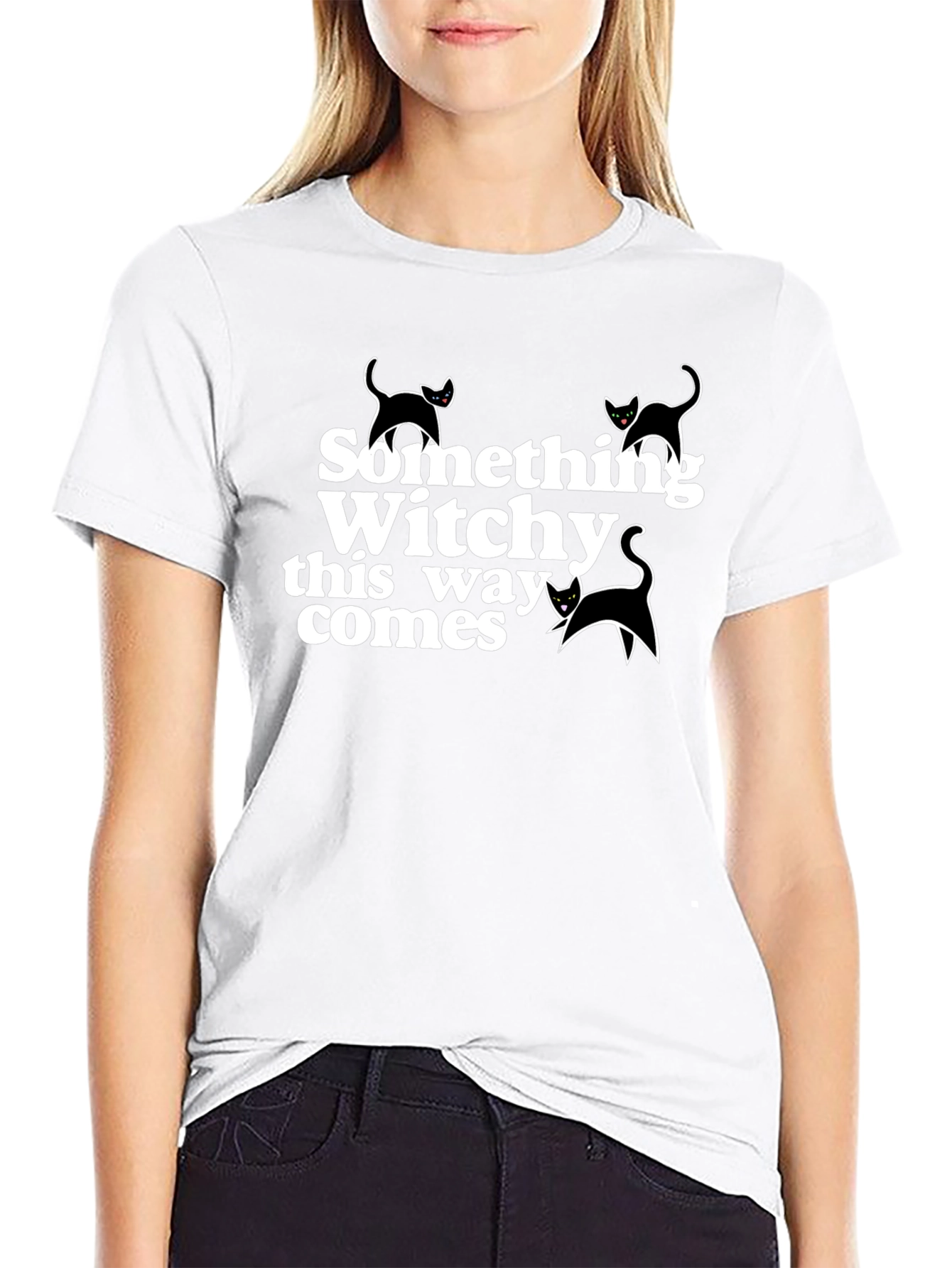 Something Witchy This Way Comes Black T-Shirt