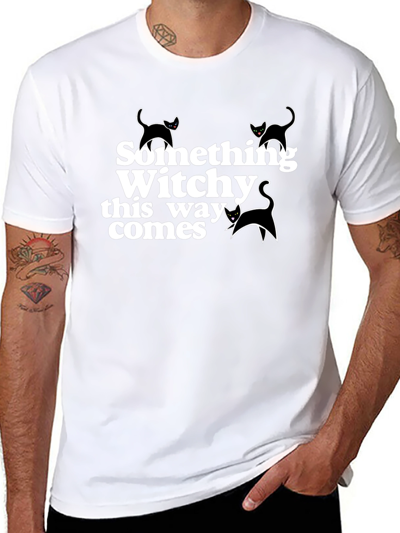 Something Witchy This Way Comes Black T-Shirt