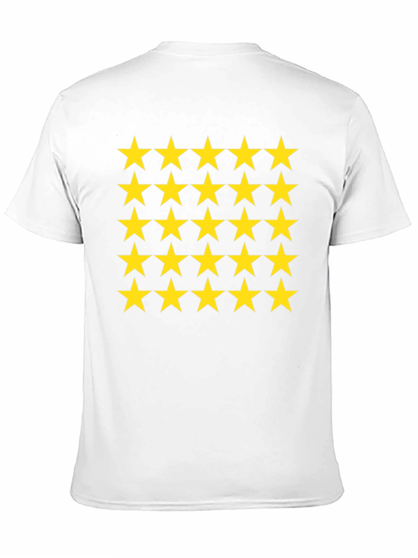 Star Pattern Black T-Shirt
