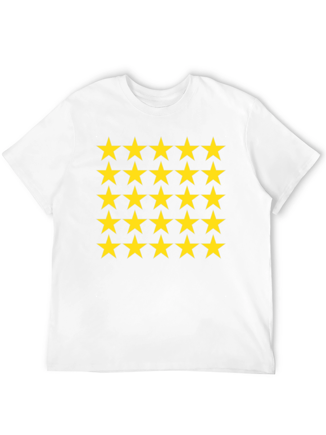 Star Pattern Black T-Shirt