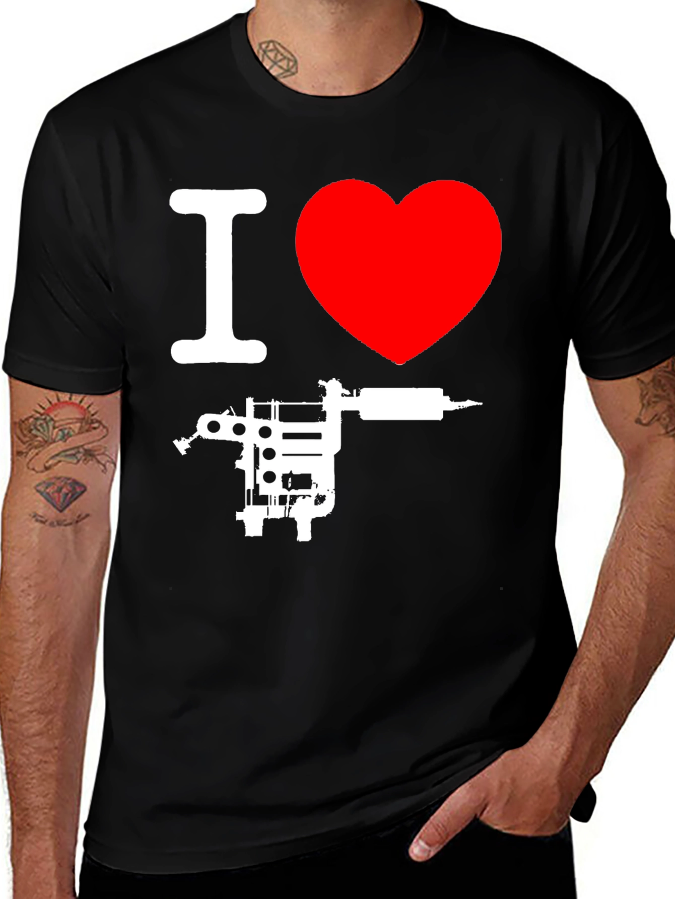 I Love Tattooing Graphic T-Shirt