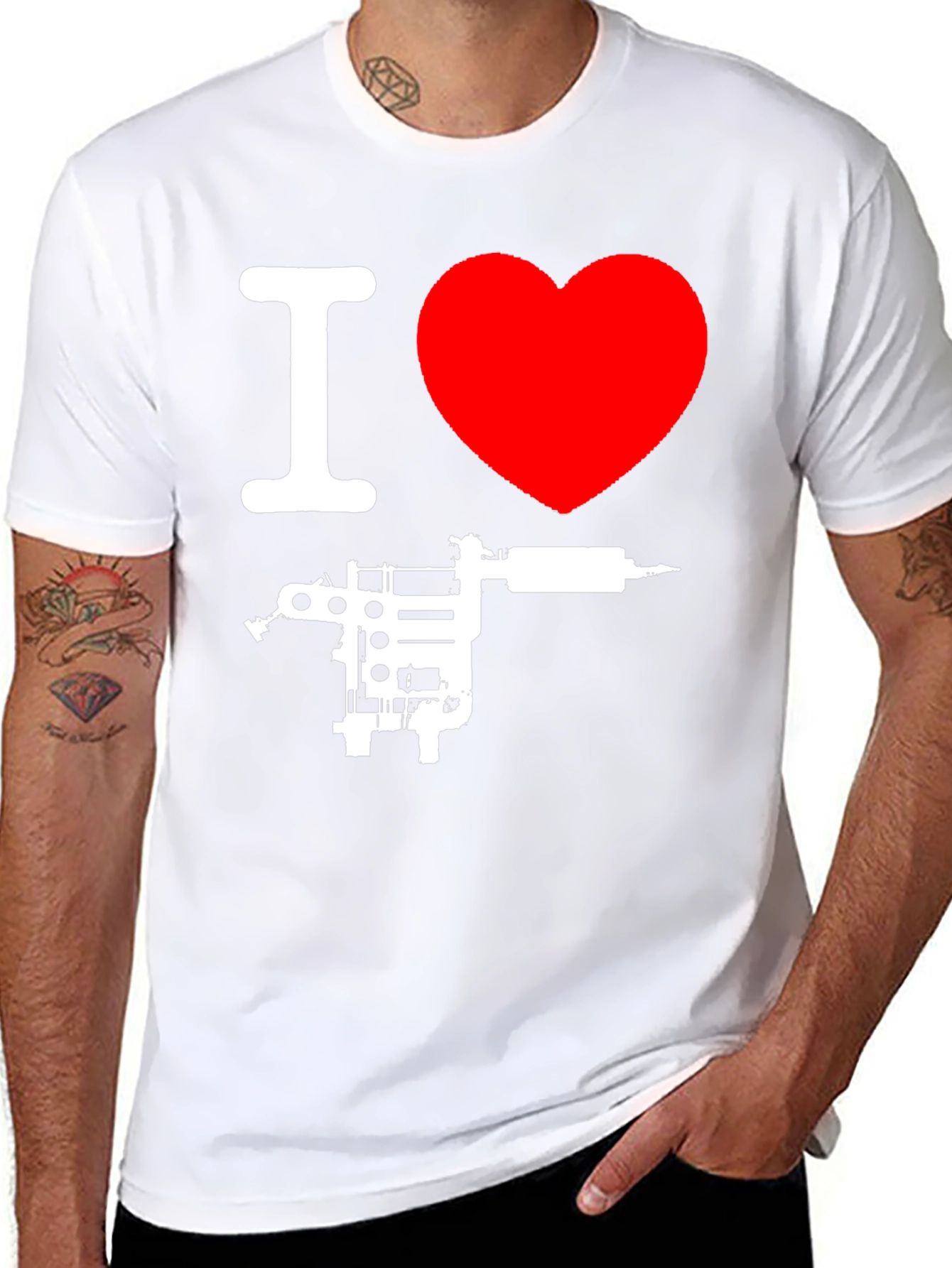 I Love Tattooing Graphic T-Shirt