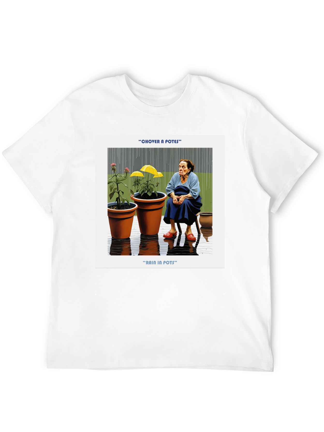 Rain in Pots Graphic T-Shirt