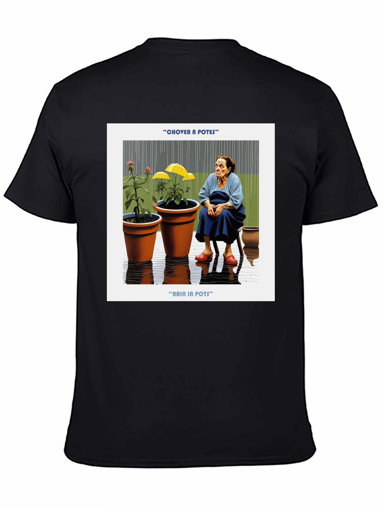 Rain in Pots Graphic T-Shirt