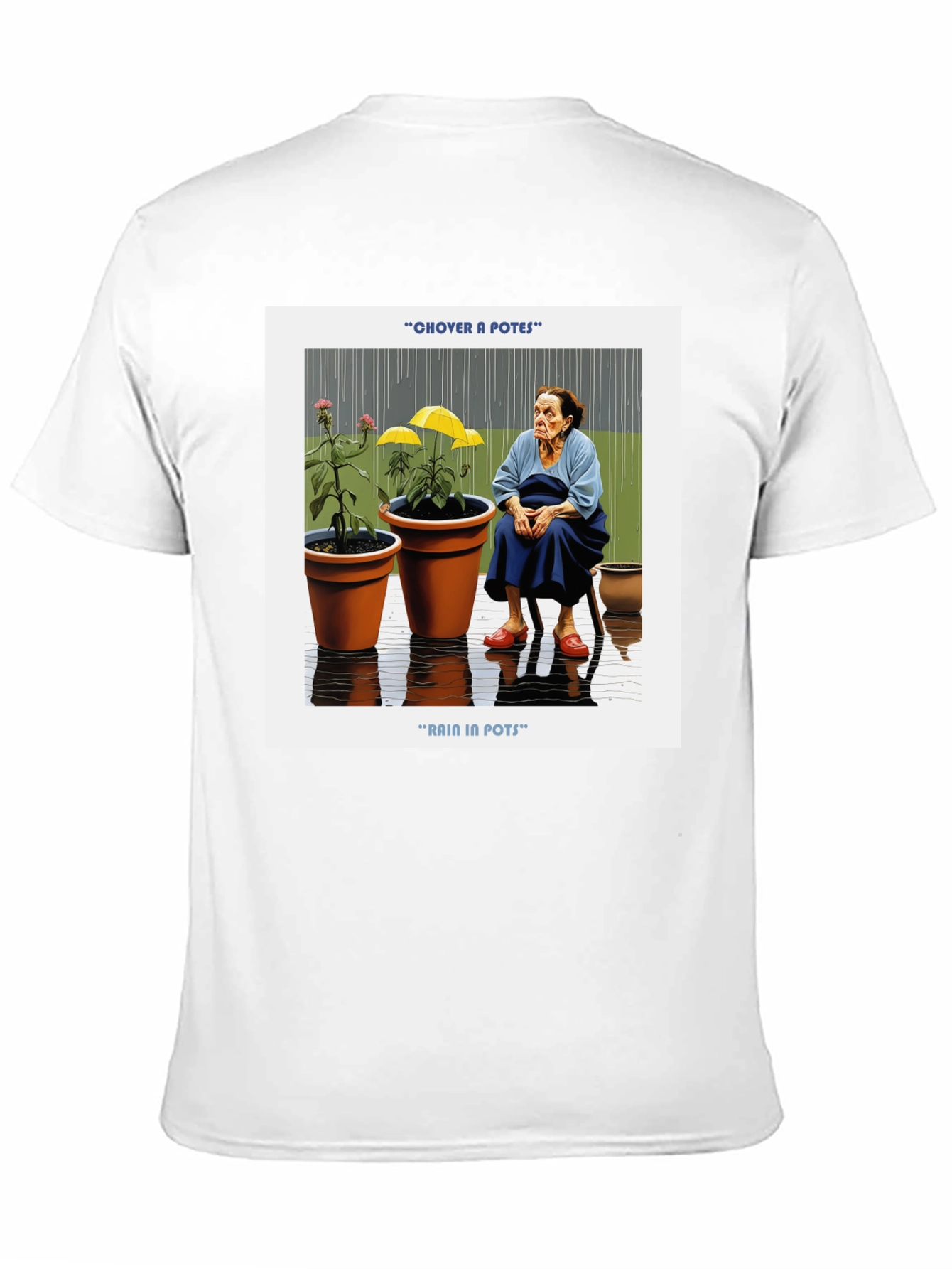 Rain in Pots Graphic T-Shirt