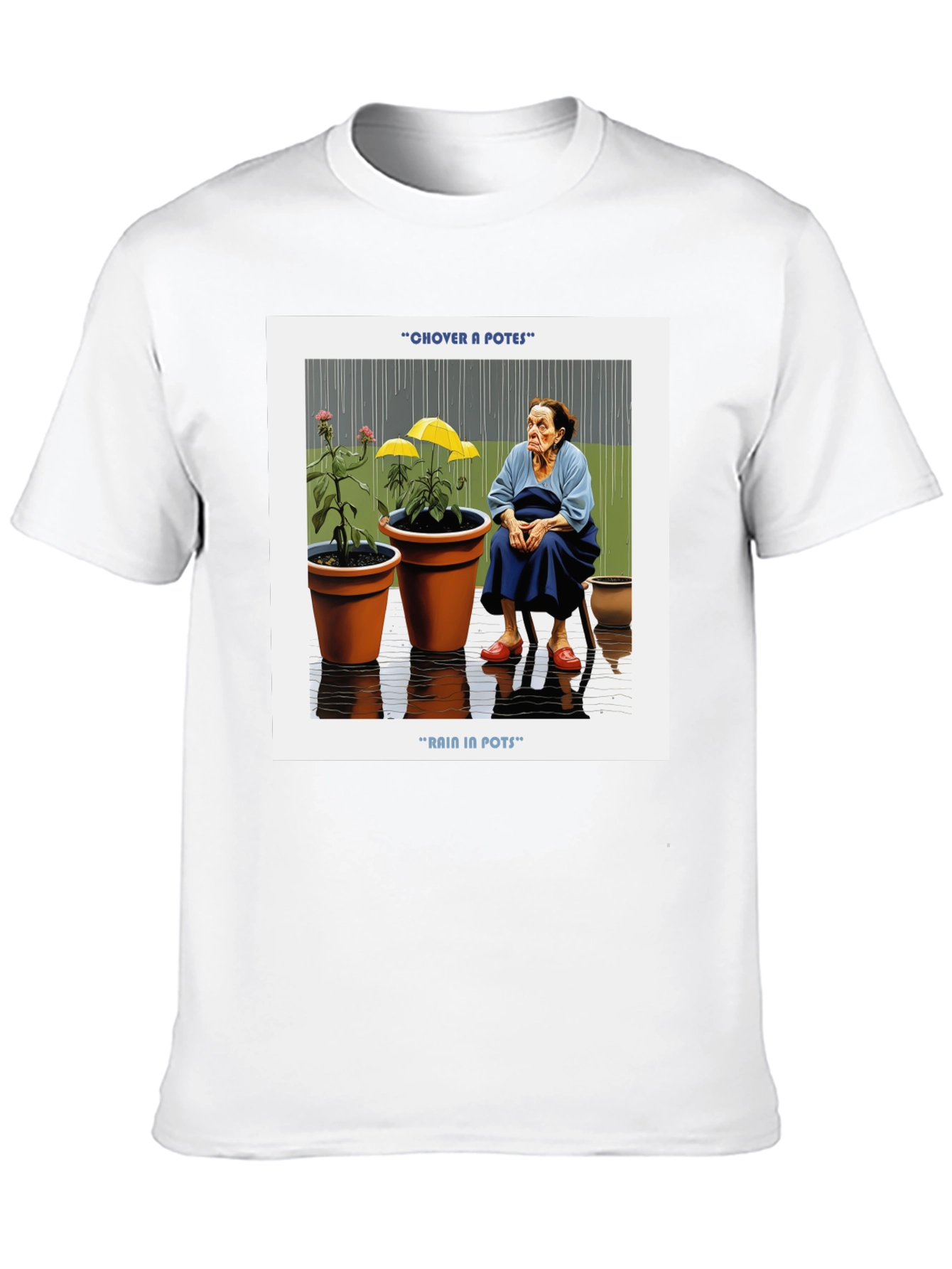 Rain in Pots Graphic T-Shirt